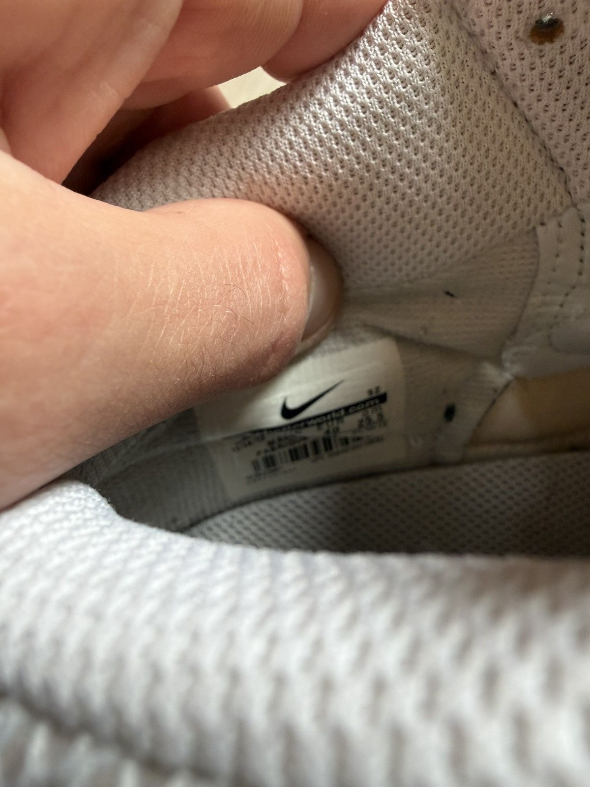 Nike RARE🔥 Nike Dunk Sky Hi Mesh White Leather Sz Sneaker Wedge Size US 8.5 / IT 38.5 - 7 Thumbnail