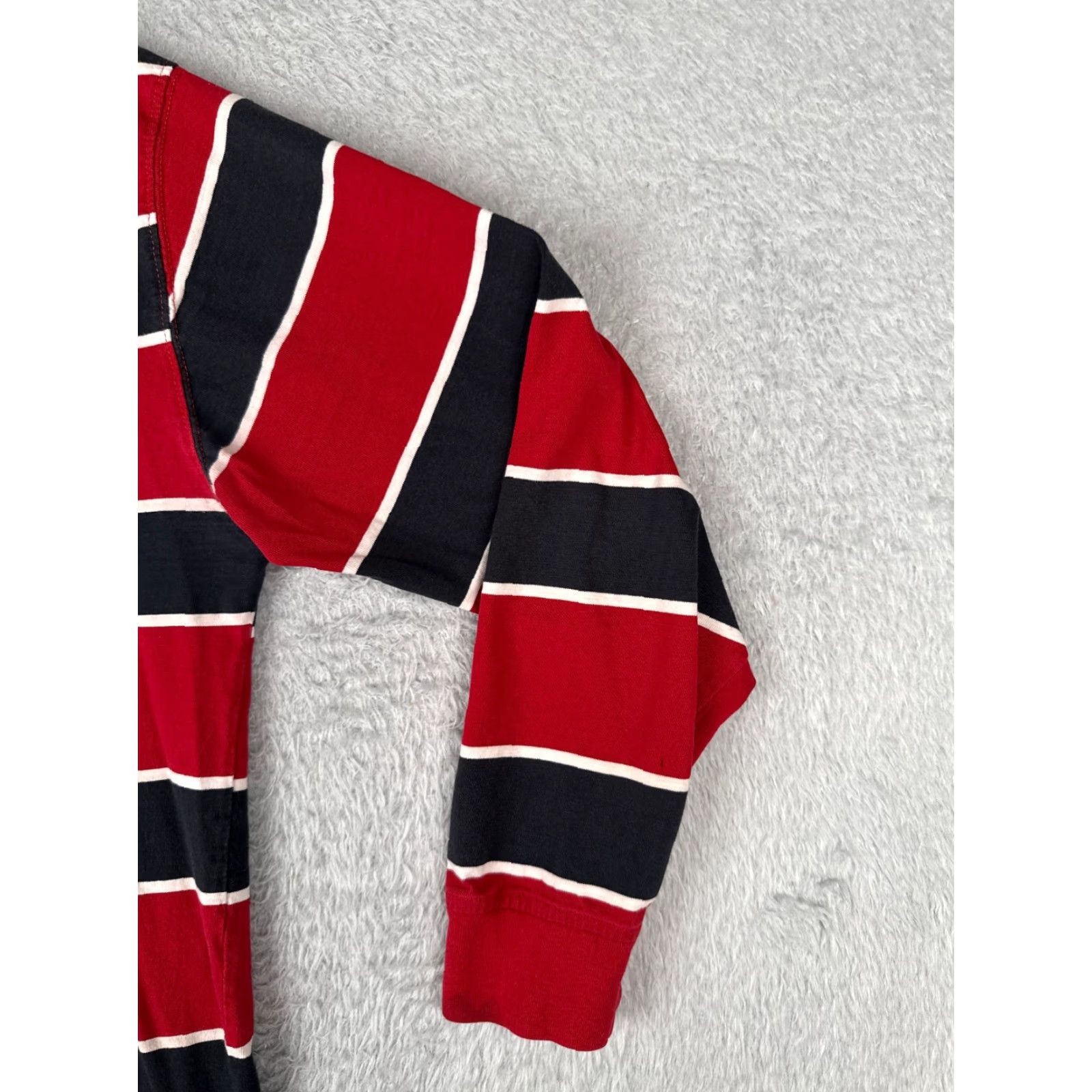 Vintage US Polo Assn Polo Shirt Men M Red Stripe Long Sleeve 100% Cotton Polo Shirt Vintage? No Size US M / EU 48-50 / 2 - 2 Thumbnail