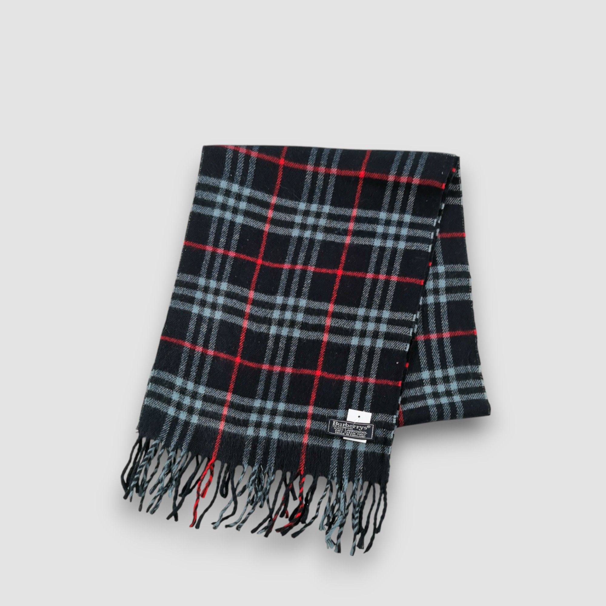 Burberry Vintage Burberry Scarf Tartan Muffler Winter Wool Scarves Size ONE SIZE - 1 Thumbnail