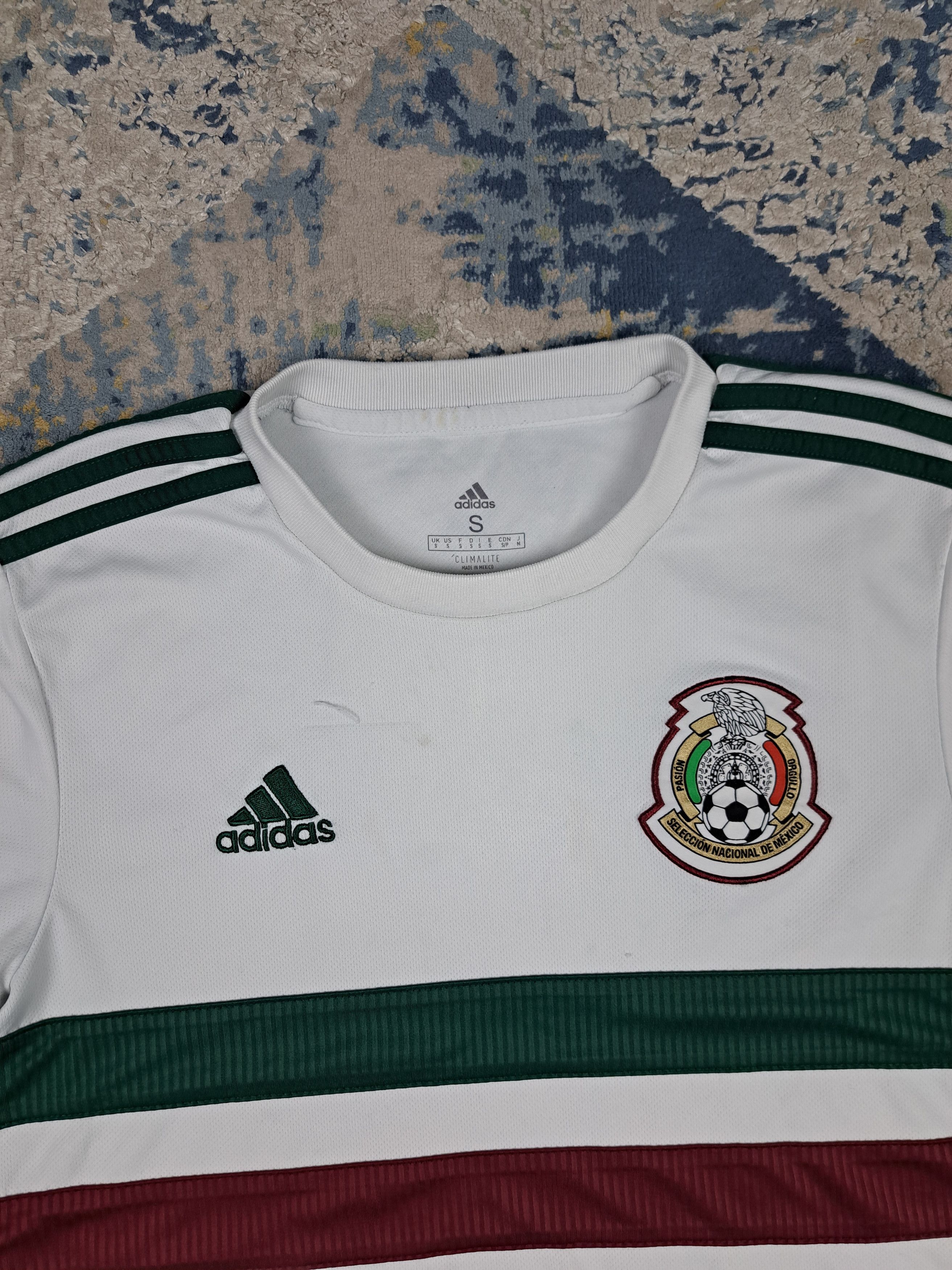 Adidas Mexico 2018 Away Kit Soccer Jersey Blokecore Football Size US S / EU 44-46 / 1 - 2 Thumbnail