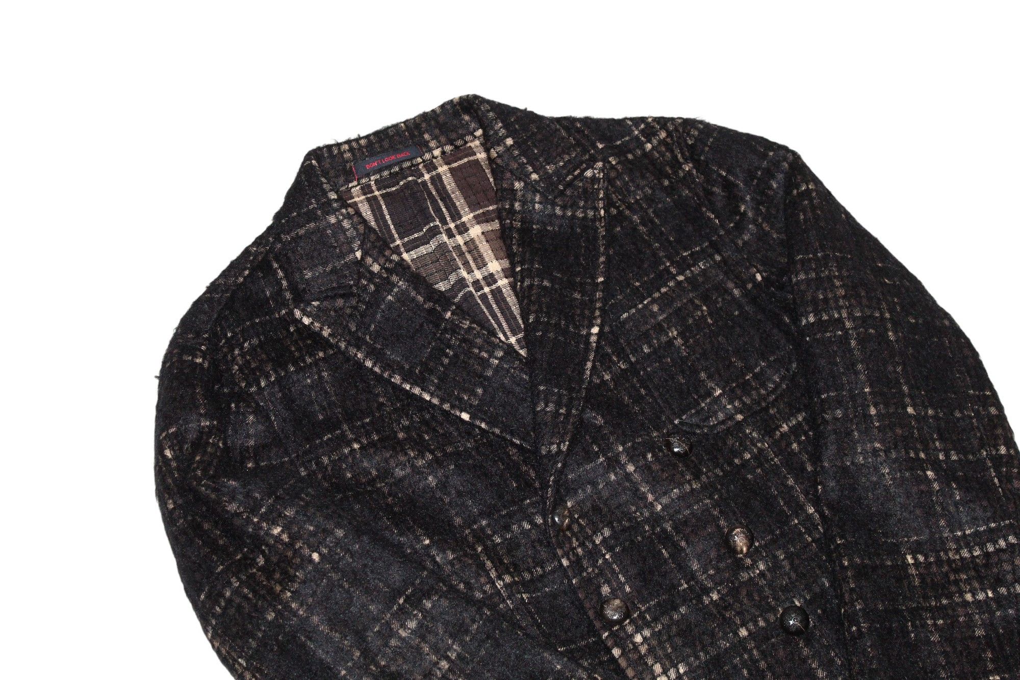THE GIGI The Gigi Brushed Cotton-Wool Plaid Double Breasted Jacket Size US M / EU 48-50 / 2 - 9 Thumbnail