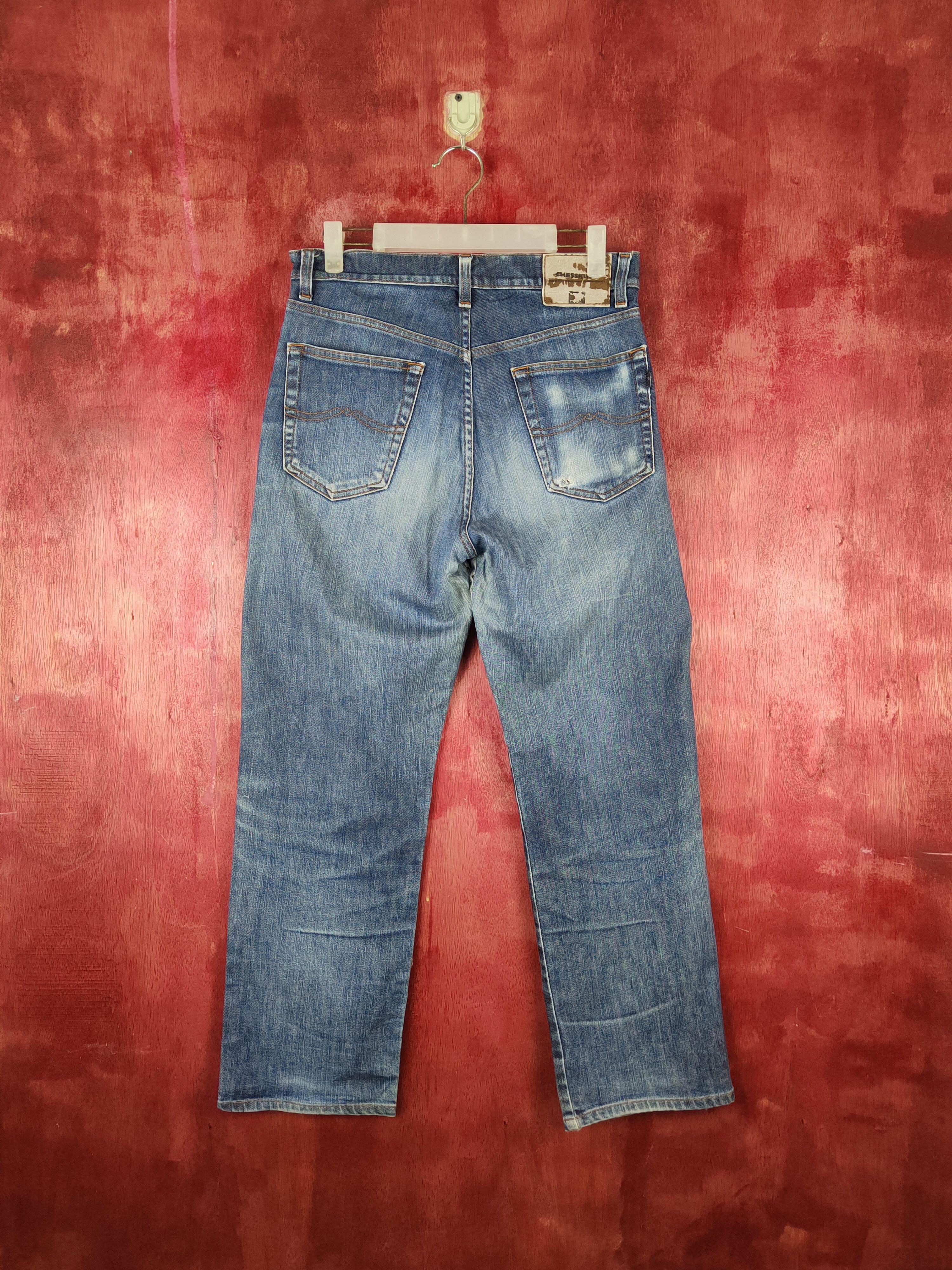 Japanese Brand Bobson Blue Distressed Ripped Jeans #S1660 Size US 30 / EU 46 - 9 Thumbnail