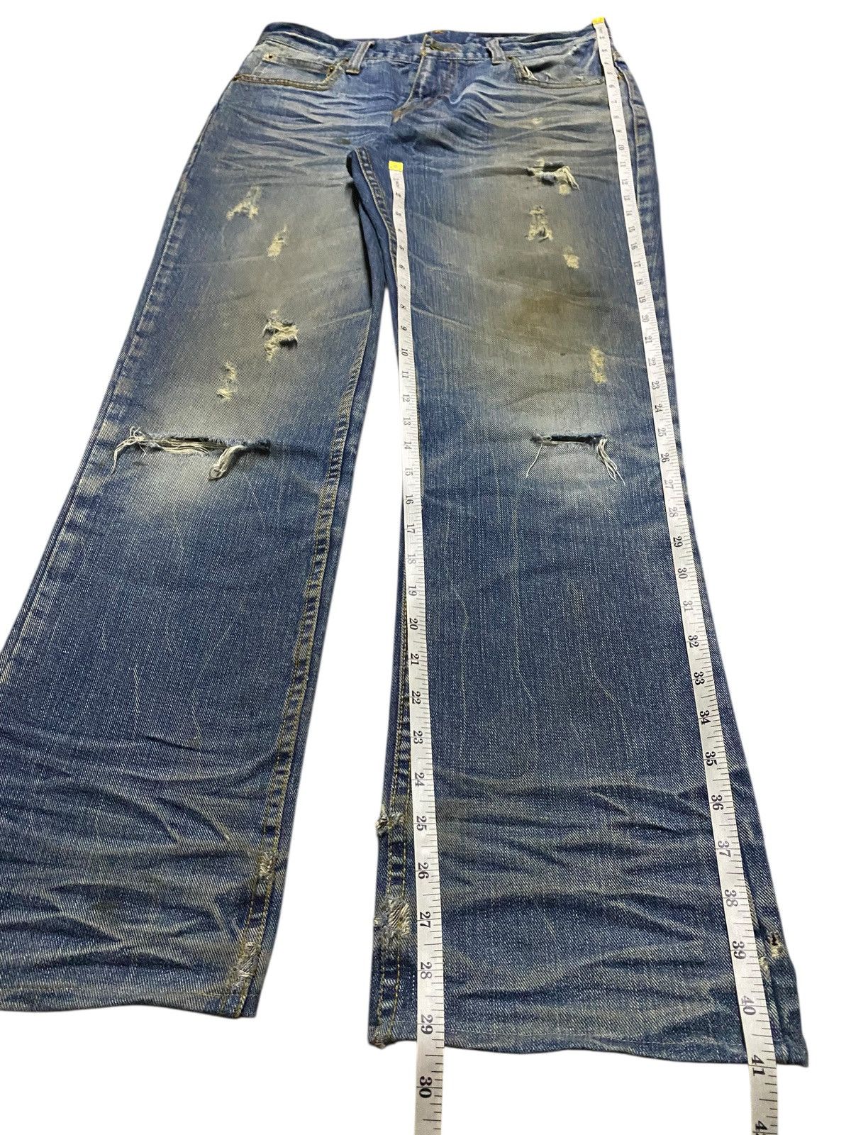 Seditionaries Arcade Vtg Distressed Loose Denim Jeans Authentic 90s Style Size US 32 / EU 48 - 12 Thumbnail