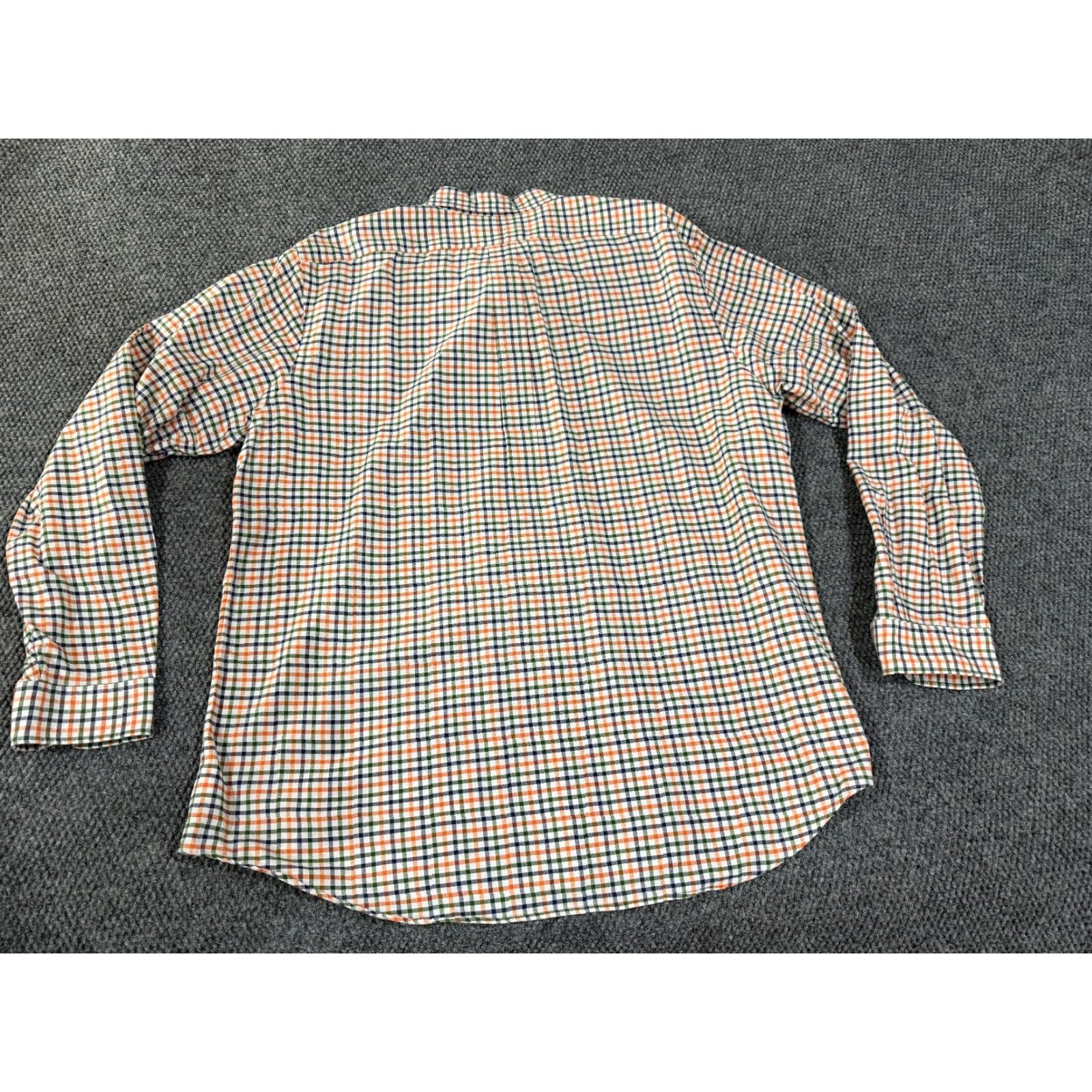 Ralph Lauren Ralph Lauren Button-Up Shirt Mens 2XL White Orange Green Check Long Sleeve Casual Size US XXL / EU 58 / 5 - 7 Thumbnail