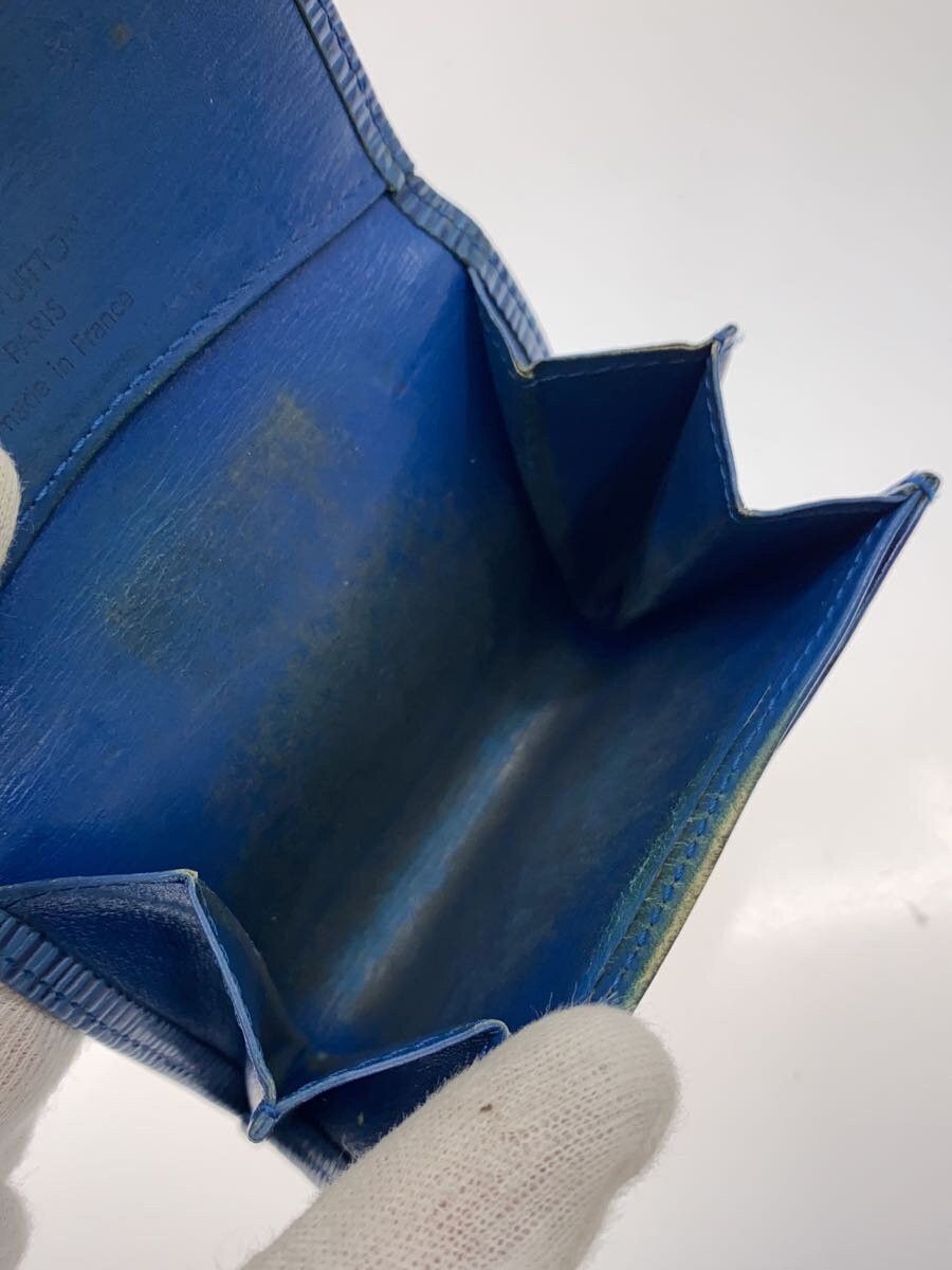 Louis Vuitton Louis Vuitton Epi Porto Monnaie Simple Leather Blue Size ONE SIZE - 5 Thumbnail