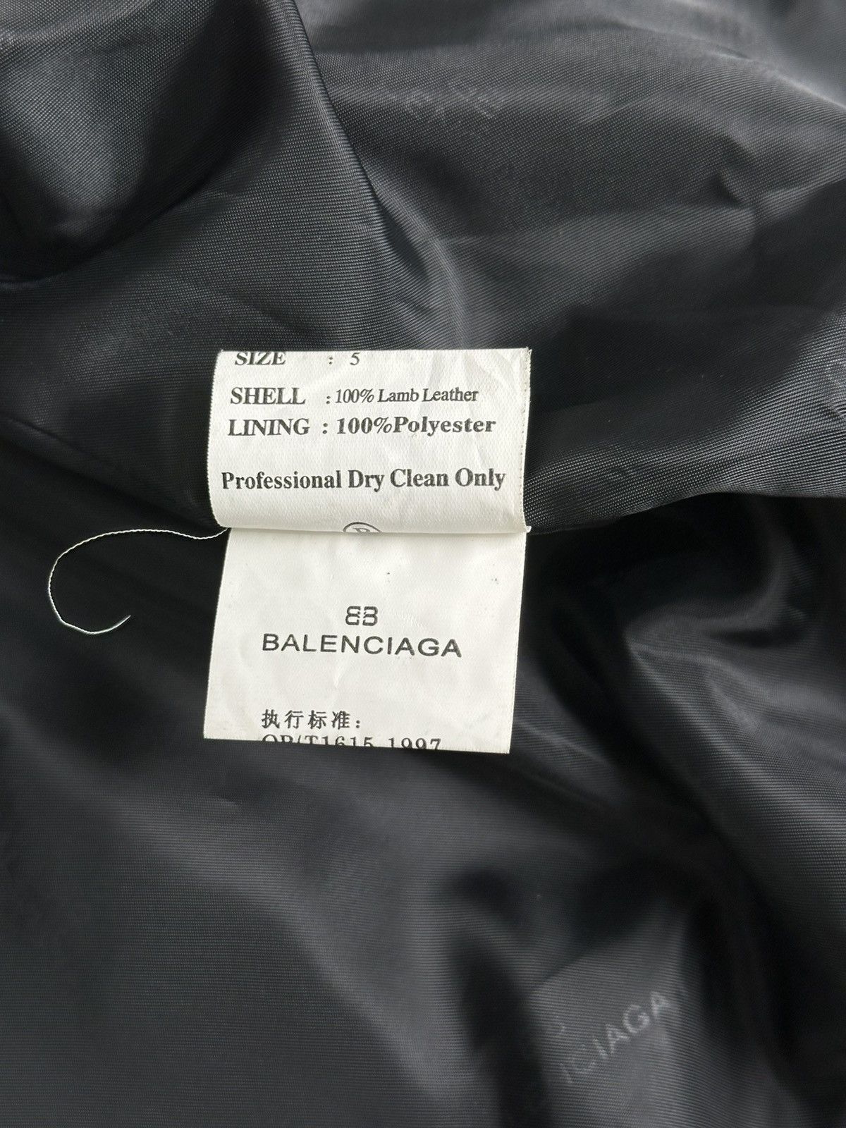 Balenciaga Balenciaga - Nicolas Ghesquiere 1997 Zip-Up Leather Jacket Size US M / EU 48-50 / 2 - 15 Thumbnail