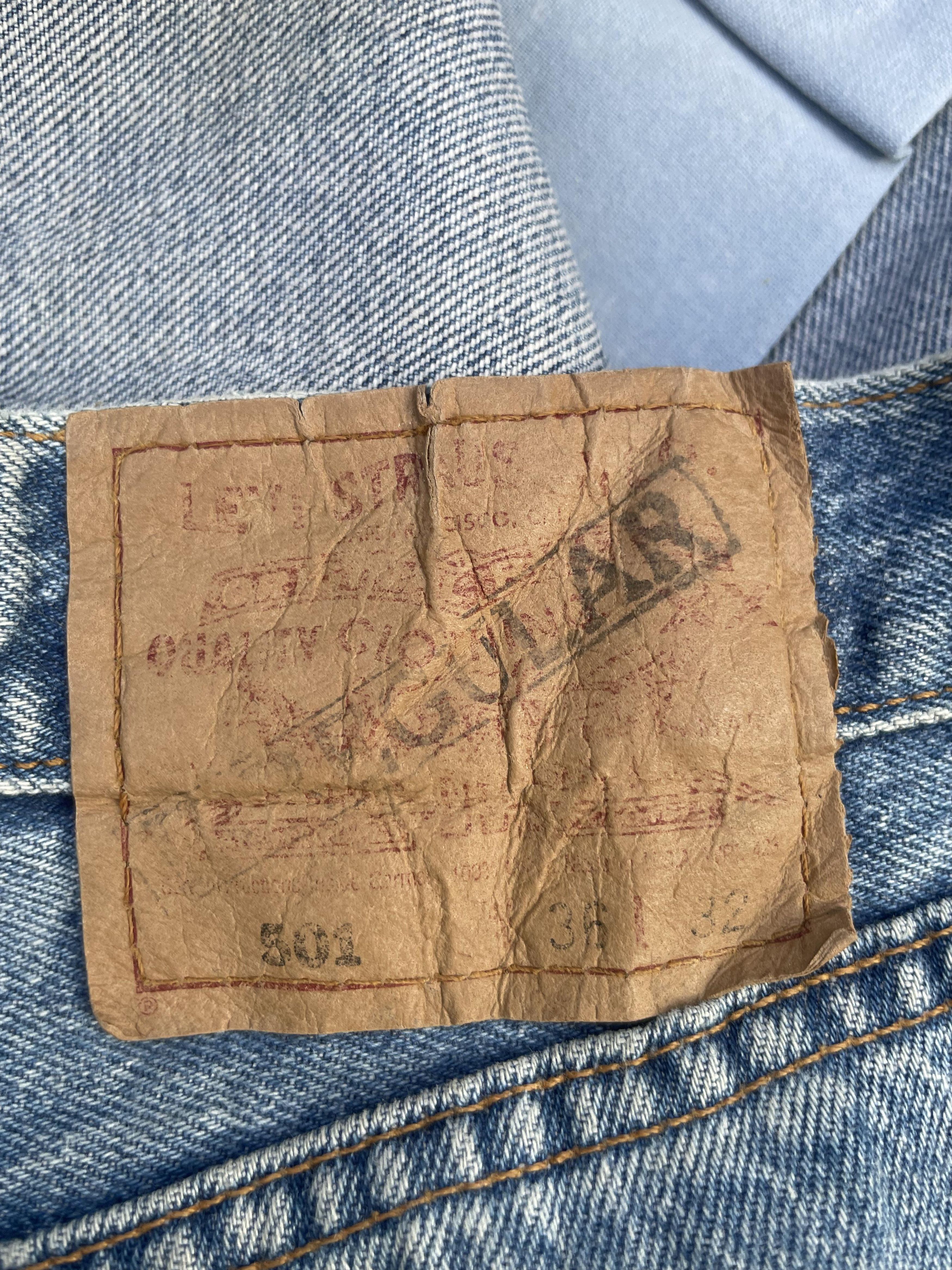 Levi's Vintage 1996 Levis 501 e Irregular Faded Distresed Size US 36 / EU 52 - 6 Thumbnail