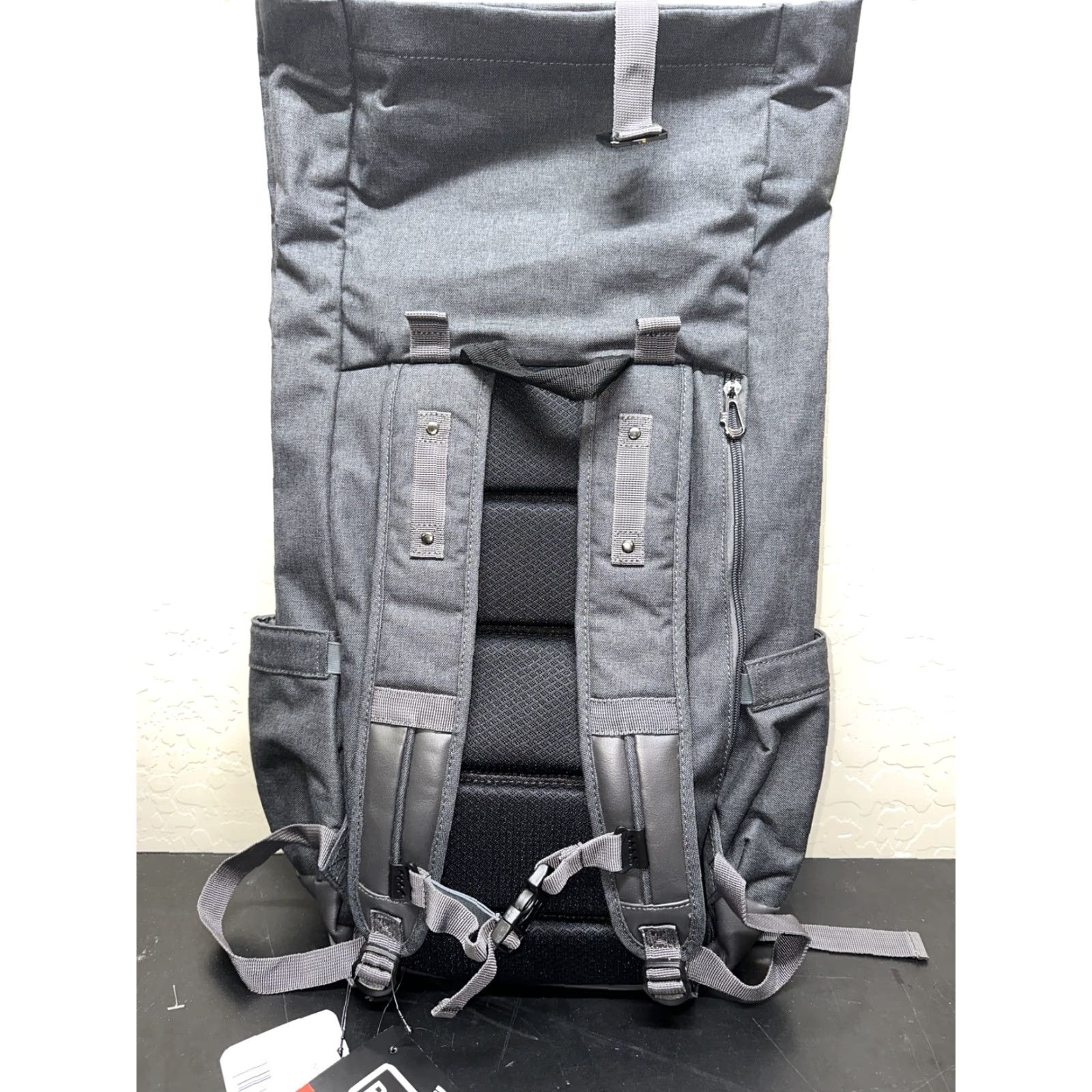 Vintage Golden Pacific Backpack RFID Blocker Roll-Top Canvas NWT Men Gray Size ONE SIZE - 5 Thumbnail