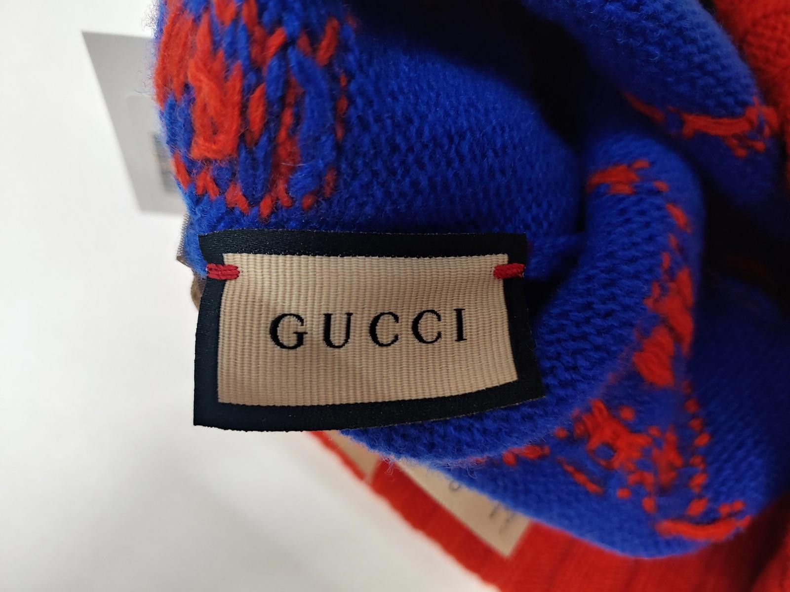 Gucci Gucci GG Knit Wool Beanie in Blue/Orange Size ONE SIZE - 5 Thumbnail