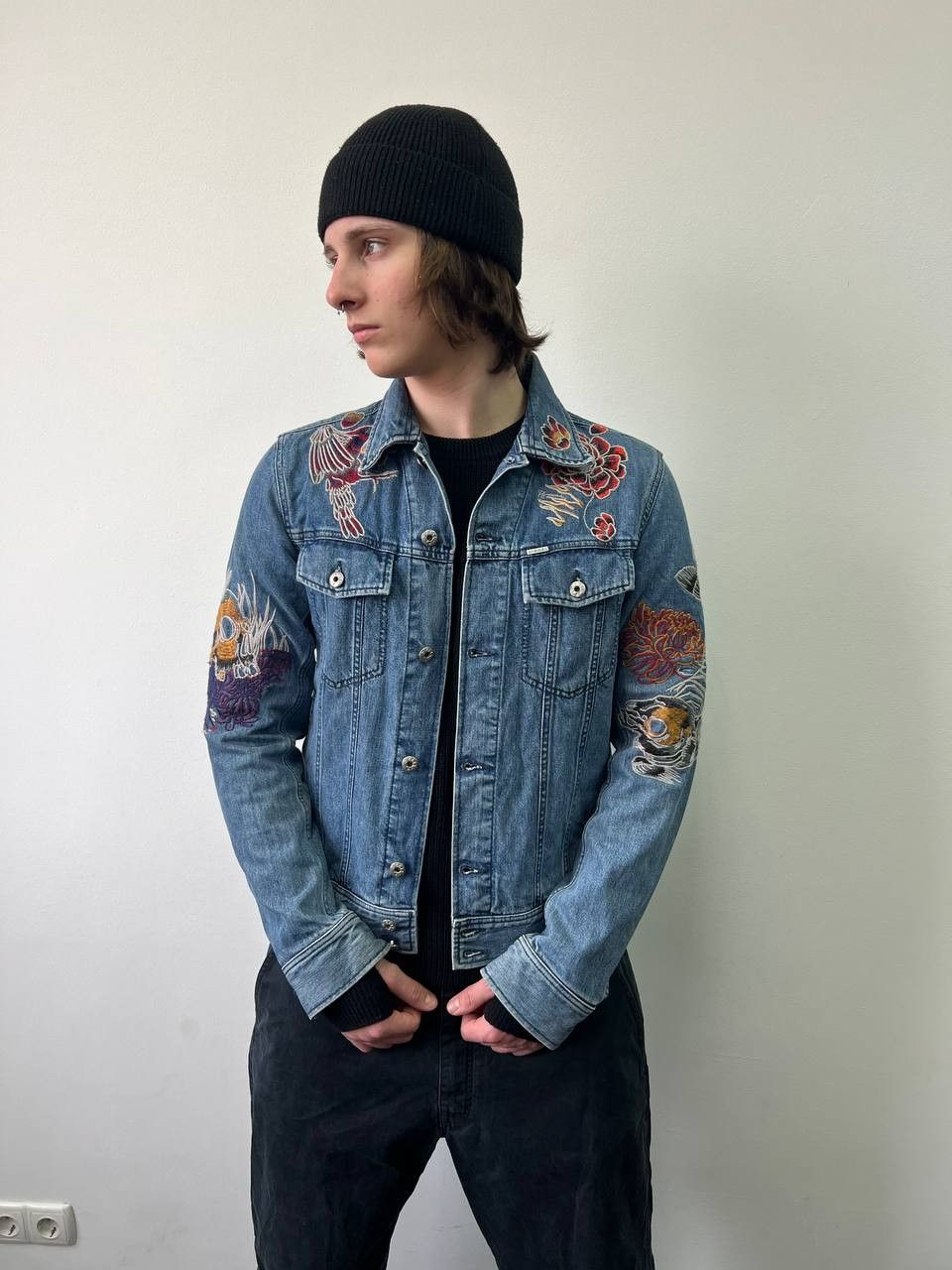 Diesel RARE Diesel Koi Embroidered Denim Jacket Size US M / EU 48-50 / 2 - 2 Thumbnail