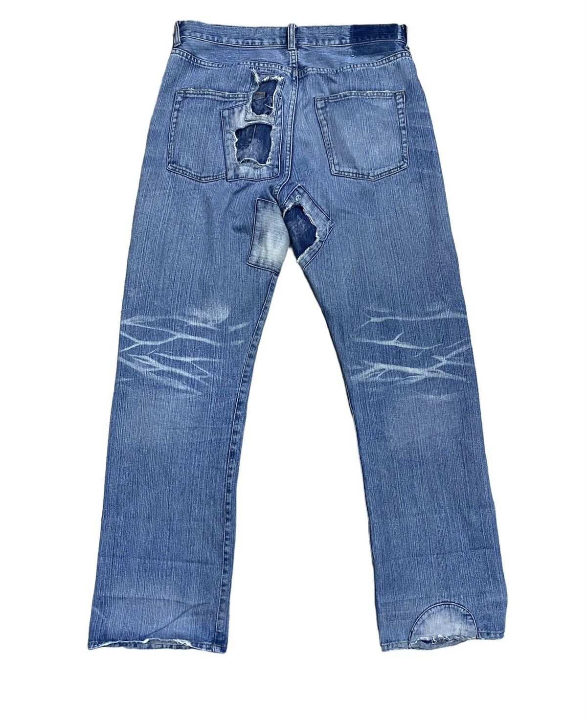 Helmut Lang Exhibitionist Patchwork Jeans Size US 33 - 4 Thumbnail