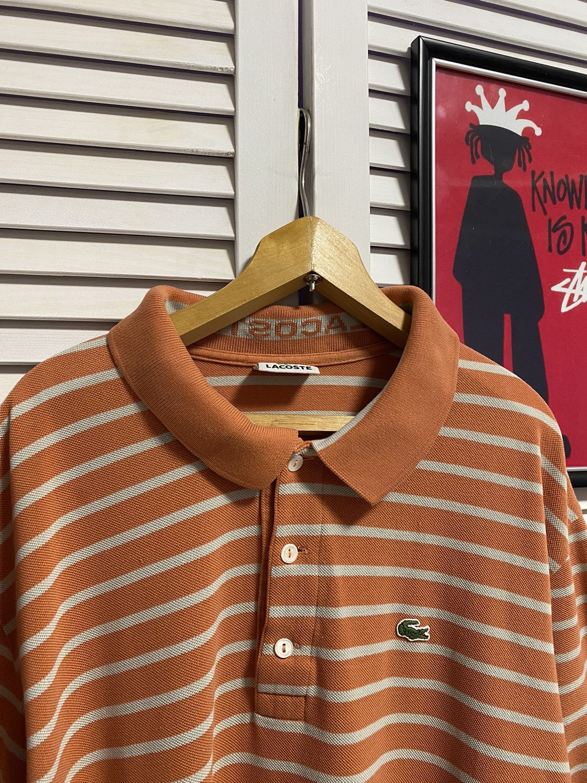 Lacoste Striped Polo Rugby Preppy Shirt Lacoste Logo Size US XL / EU 56 / 4 - 4 Thumbnail