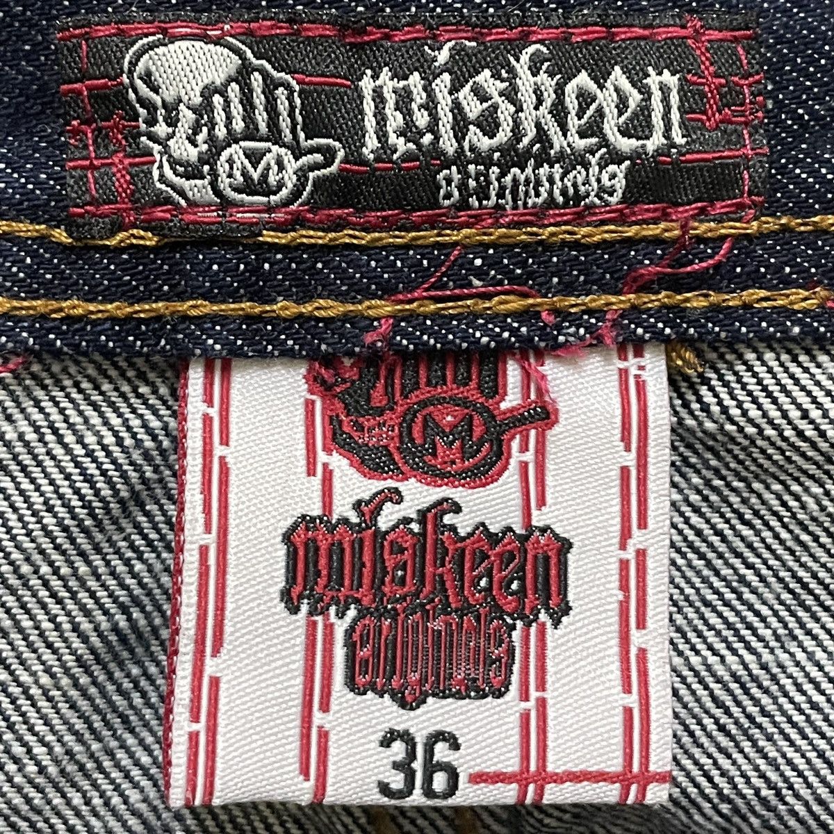 Japanese Brand × Vintage Very Rare Vintage Japanese Brand Miskeen Sukajan Jeans 1990s Size US 36 / EU 52 - 10 Thumbnail