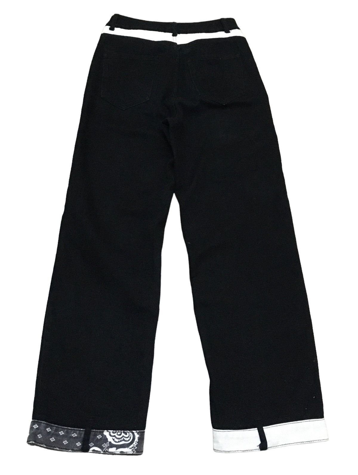 If Six Was Nine × Le Grande Bleu (L.G.B.) × Shein Rare Design Japanese Brand Shein Patchwork Pants 2000s Size US 29 - 2 Thumbnail