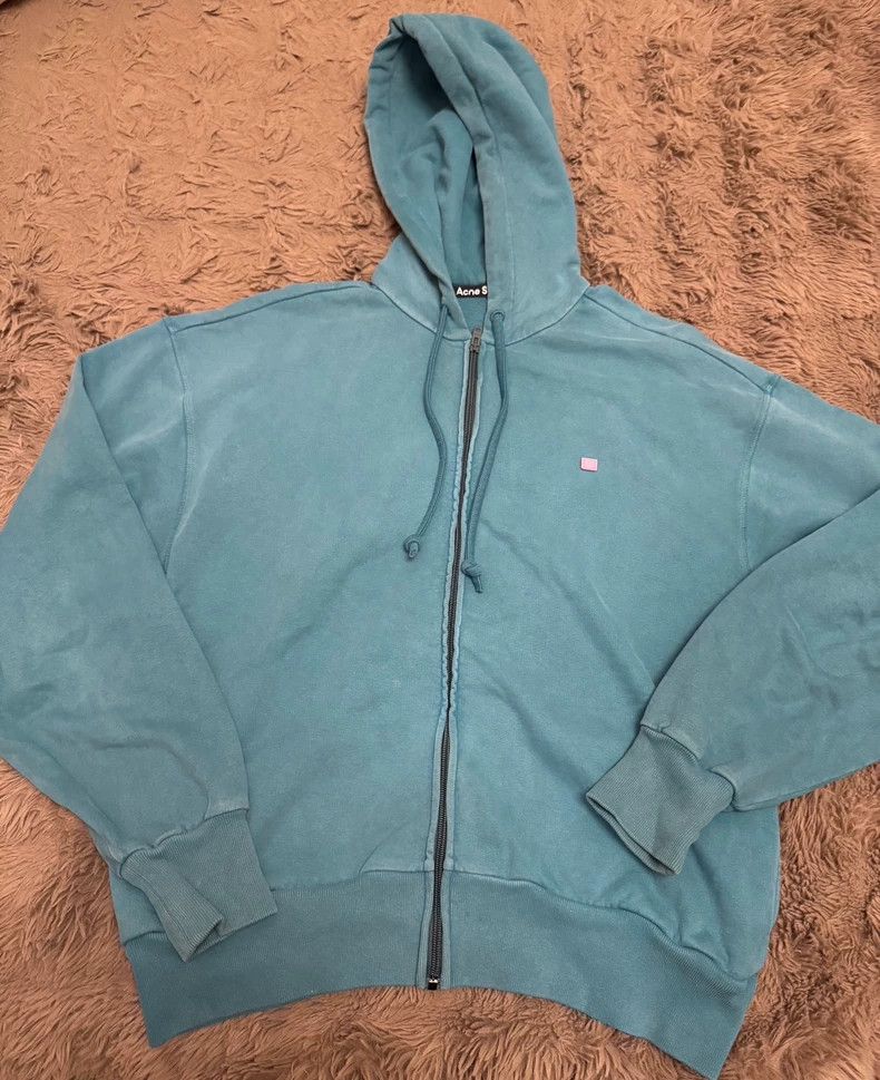 Acne Studios acne studios Lake blue loose zipper jacket Size US XS / EU 42 / 0 - 1 Thumbnail