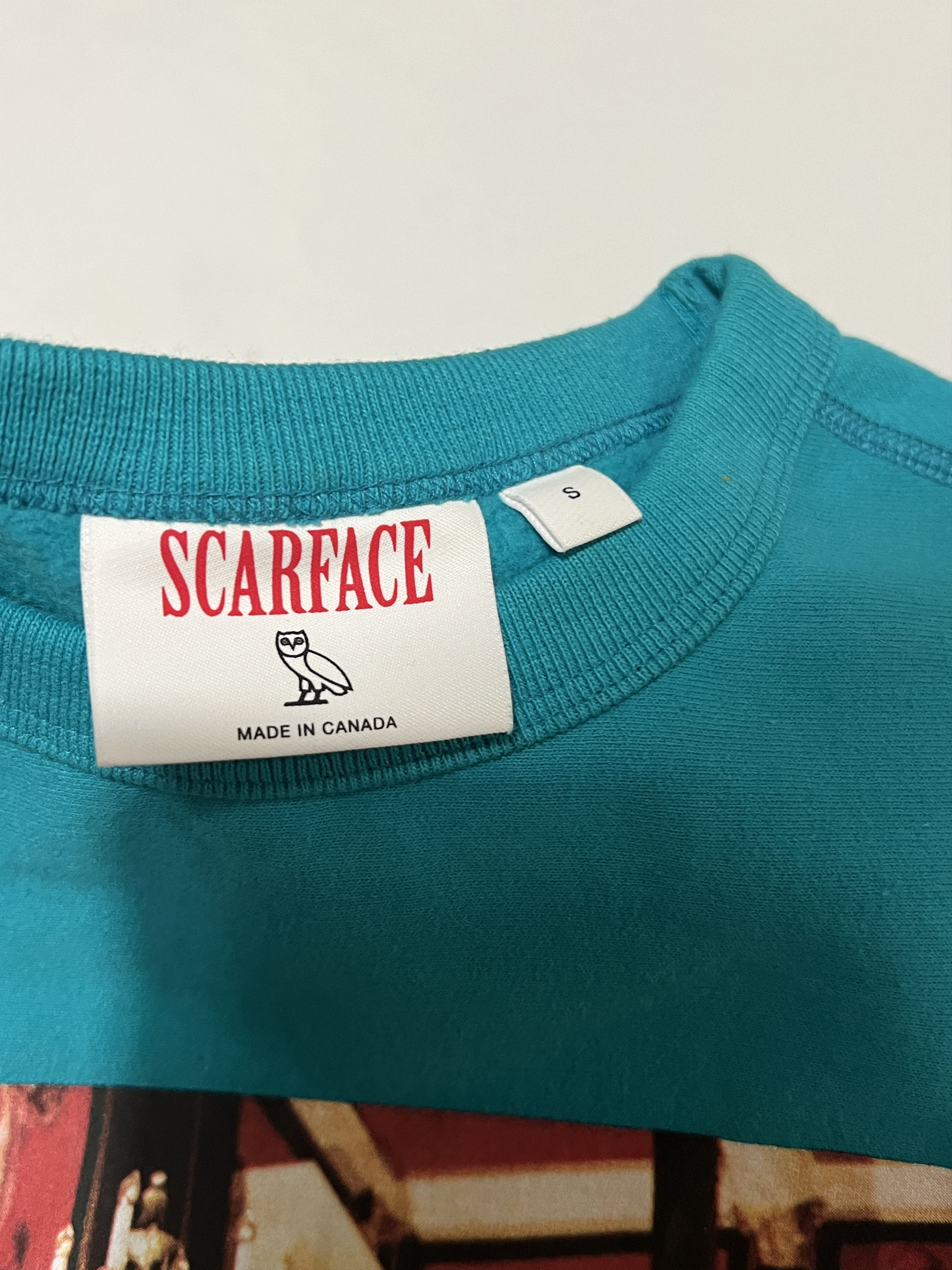 Drake OVO X SCARFACE BLUE CREWNECK Size US S / EU 44-46 / 1 - 7 Thumbnail