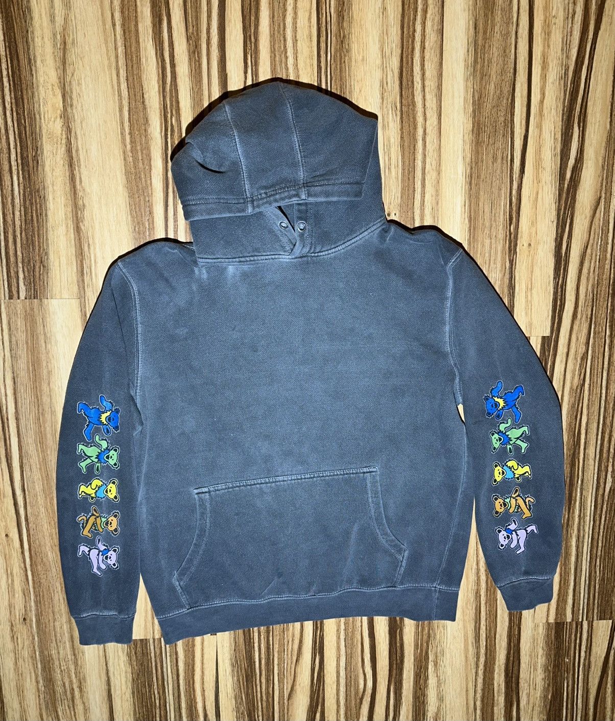 Greatfull dead Gray/Black With Multi Color Bears Hoodie
