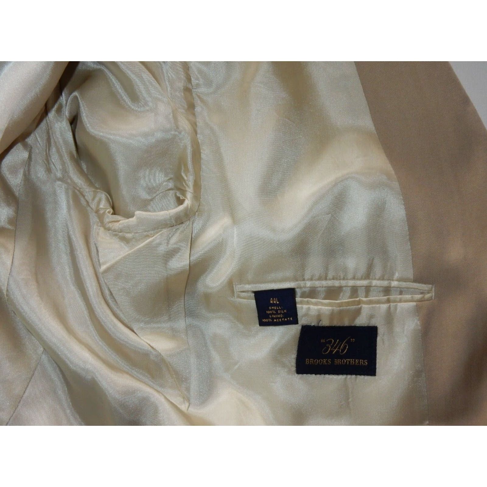 Brooks Brothers Brooks Brothers Men's 100% Silk Sport Coat Blazer Jacket Size 44L 44T Size 44R - 6 Thumbnail