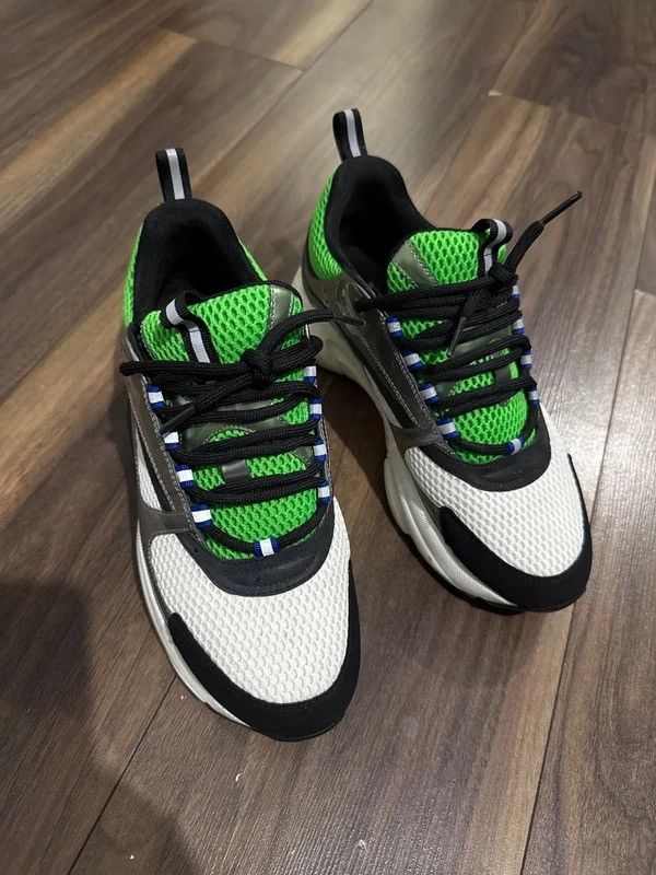 Dior Dior Homme B22 Neon Green/Silver *RARE* Size US 8 / EU 41 - 2 Thumbnail