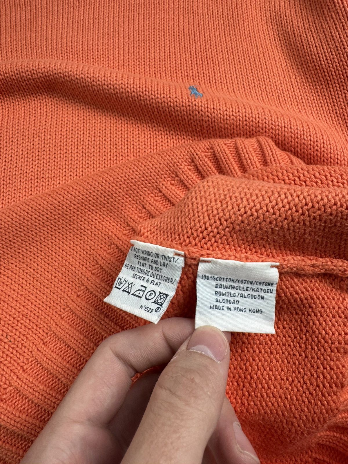Polo Ralph Lauren Ralph Lauren Cotton Knited Peach Sweatshirt Sweater Pullover Size US XL / EU 56 / 4 - 11 Thumbnail