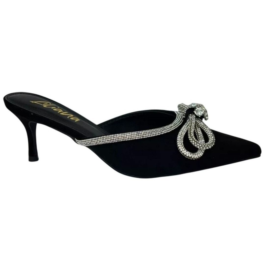 Other LILIANA / Romantiq 1 / Black / Rhinestone / Bow / Embellishe Size US 11 / IT 41 - 2 Thumbnail