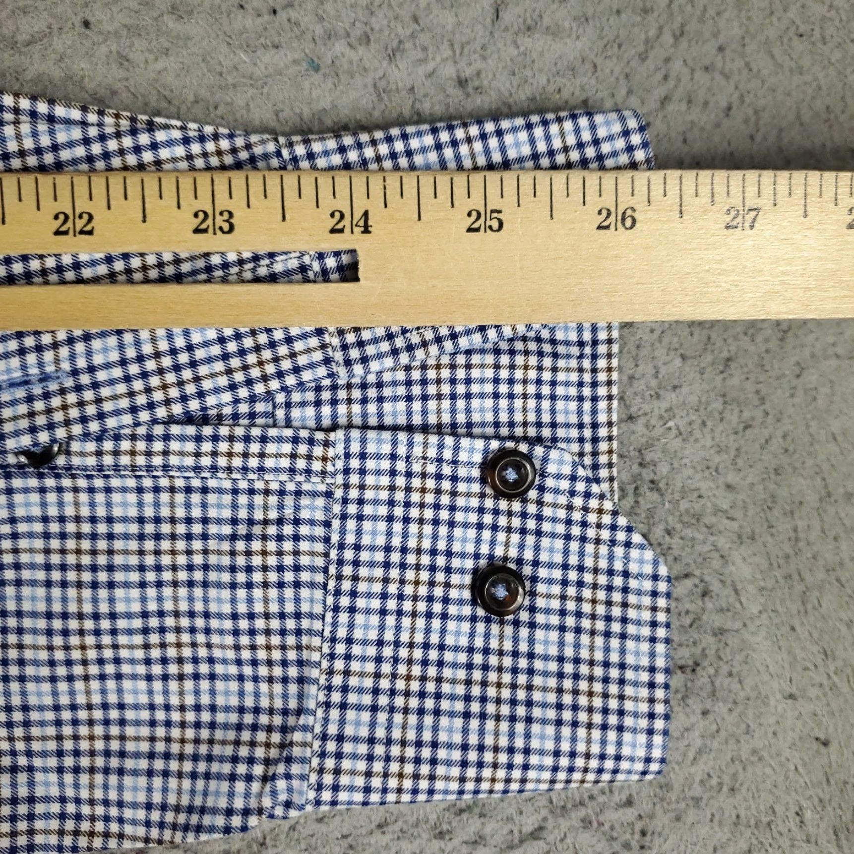 David Donahue David Donahue Shirt Mens XL Blue Plaid Button-Up Long Sleeve Casual Modern Preppy Size US XL / EU 56 / 4 - 6 Thumbnail