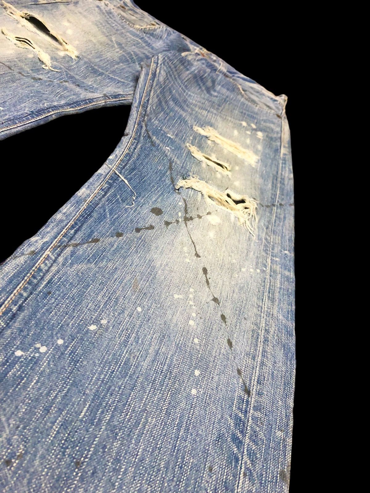 Edwin SPLATTER PAINT DISTRESSED DENIM Size US 30 / EU 46 - 4 Thumbnail