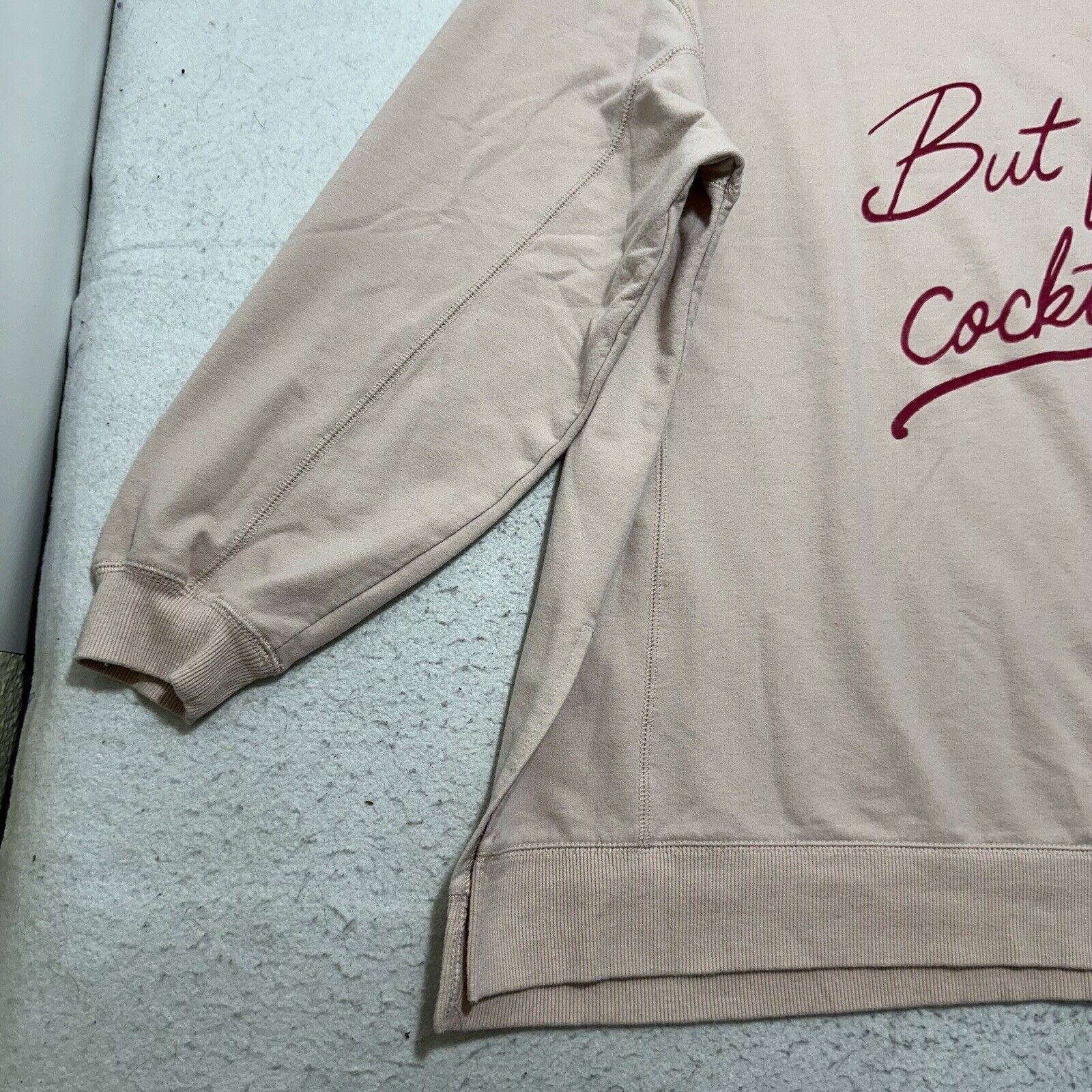 Wildfox Wildfox XXL Crewneck Sweatshirt But First Cocktails Sweater Size XXL / US 16-18 / IT 52-54 - 7 Thumbnail
