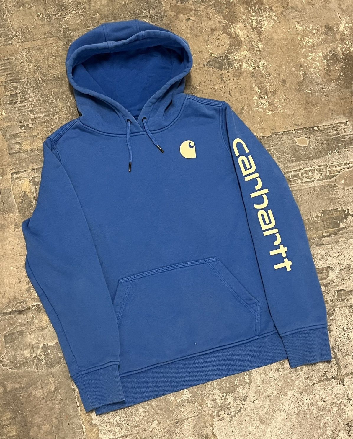 Carhartt Carhartt hoodie y2k blue heavy cotton boxy fit skater hype Size US L / EU 52-54 / 3 - 1 Thumbnail