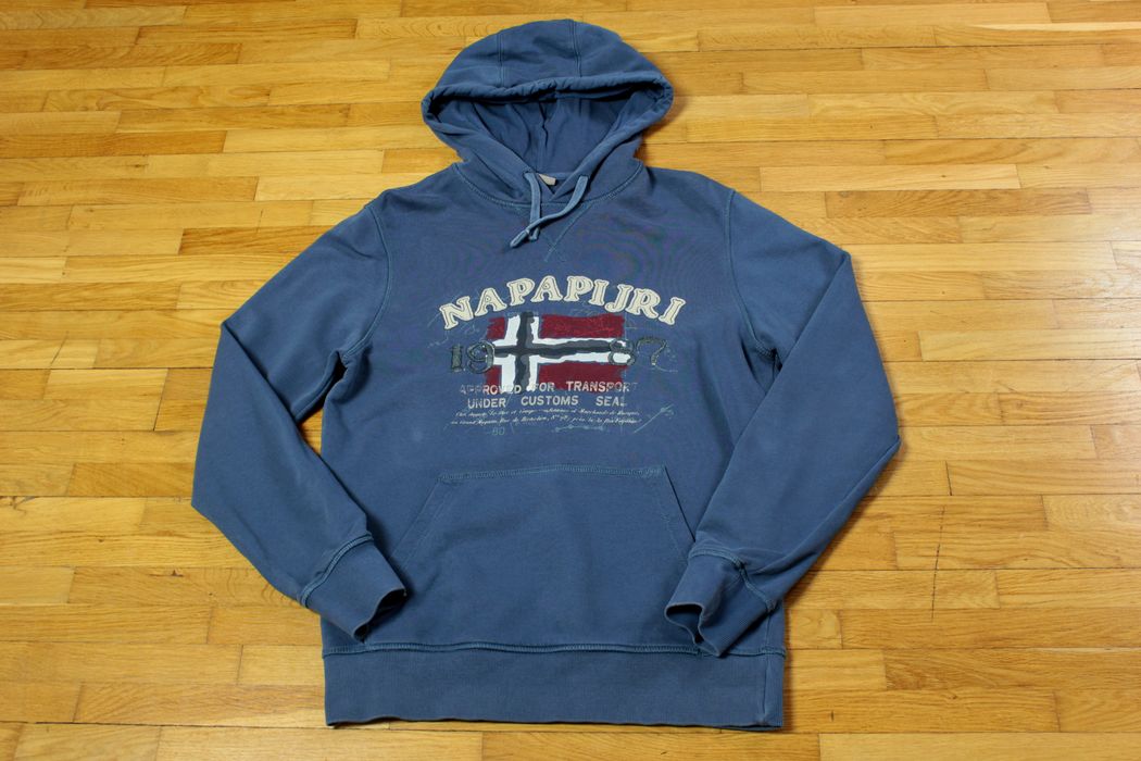 Napapijri Blue Cotton Men's Sweatshirt