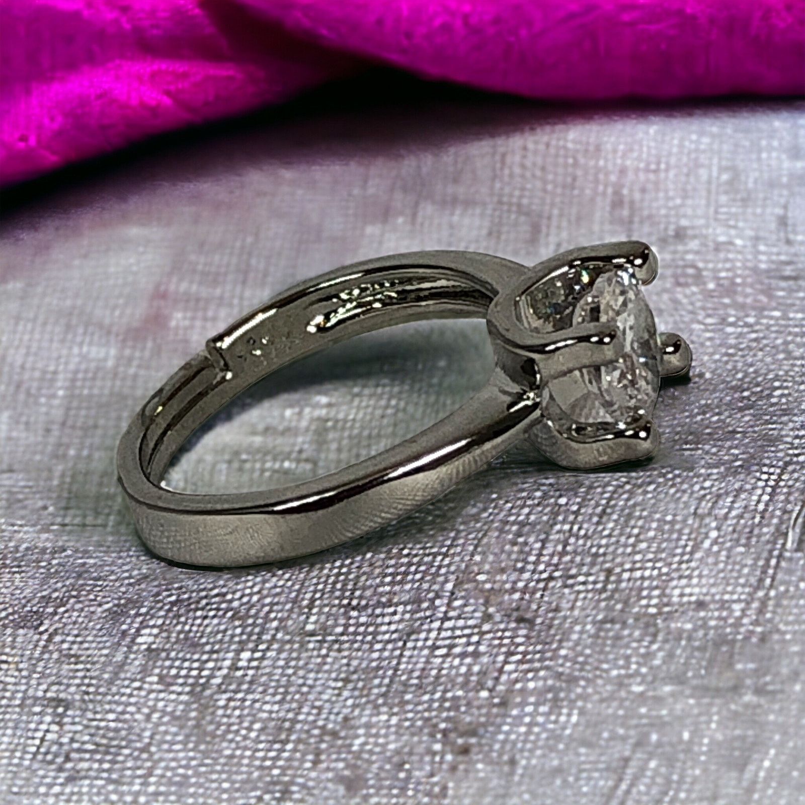 Other Cubic Zirconia Engagement Wedding Travel SizeAdjustable Ring Size ONE SIZE - 7 Thumbnail