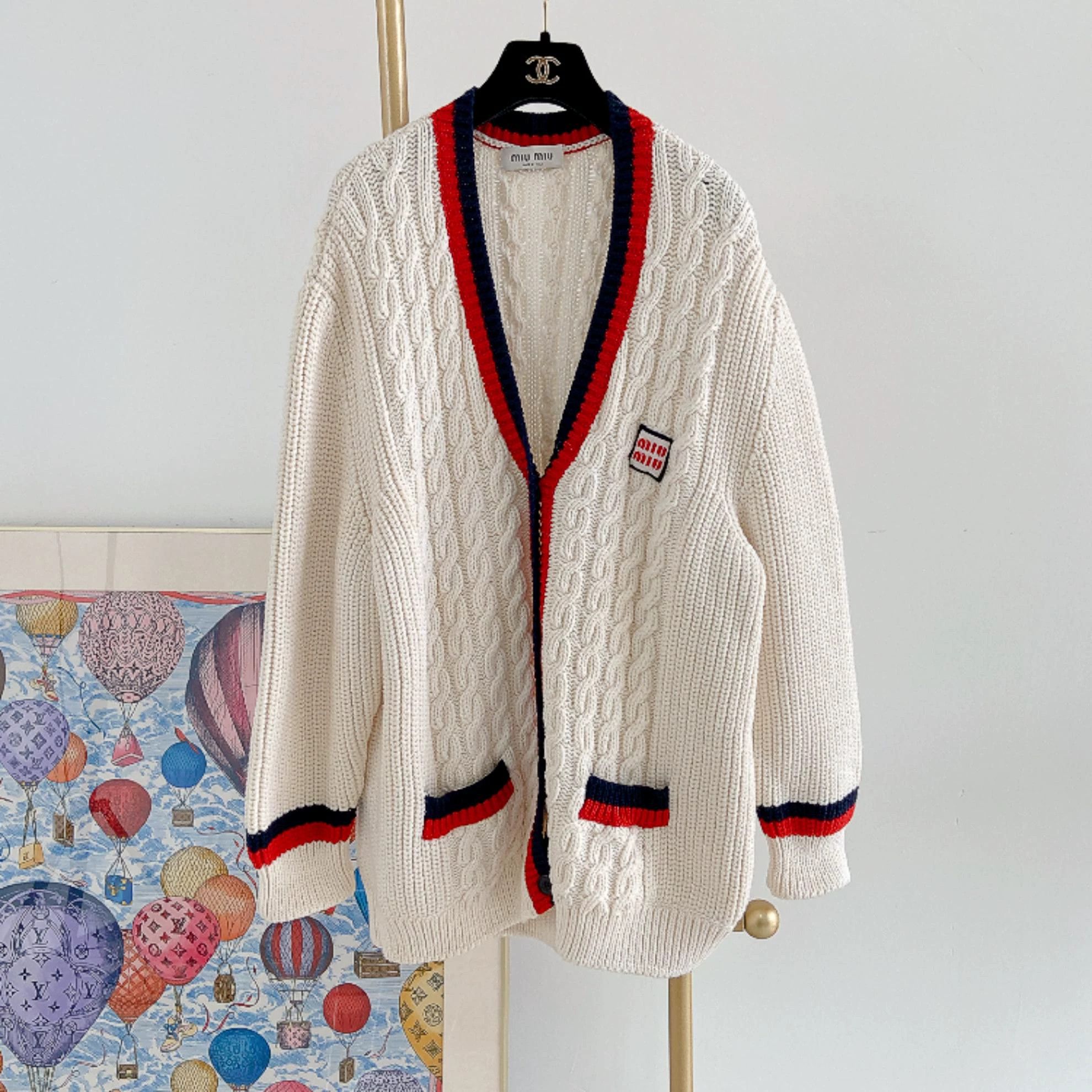 Miu Miu MIU MIU Women's Preppy Cardigan Size 40 Size S / US 4 / IT 40 - 2 Thumbnail
