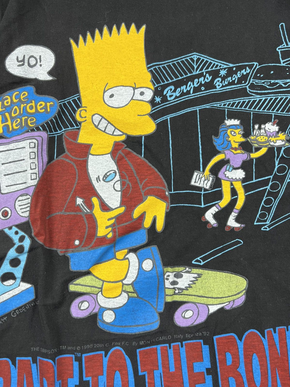 Vintage Vintage Simpsons Bart 1990 Faded Single Stitch Y2K Tee Shirt Size US M / EU 48-50 / 2 - 4 Thumbnail