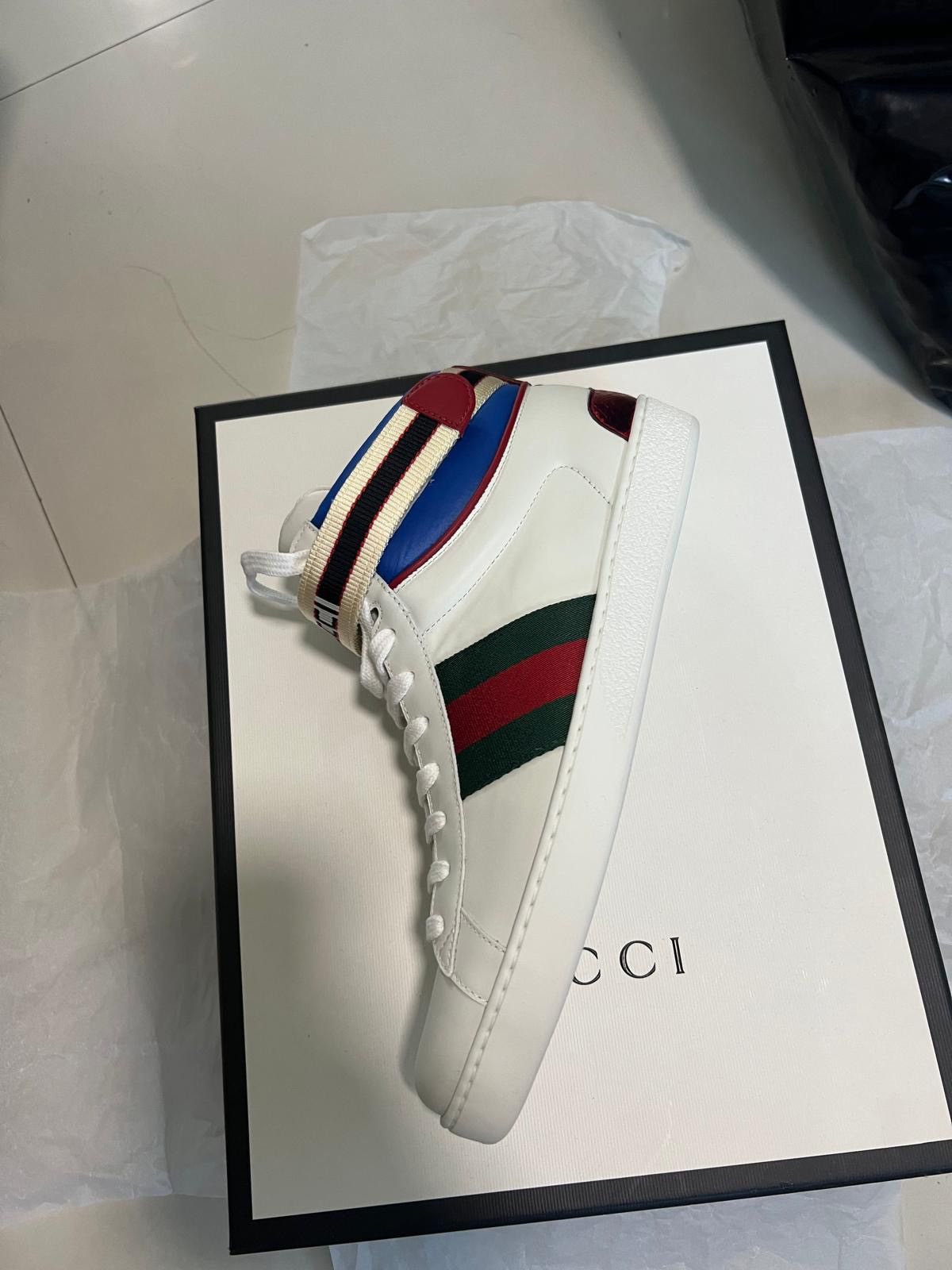 Gucci Gucci Ace High Top Sneaker Size US 8 / EU 41 - 1 Thumbnail