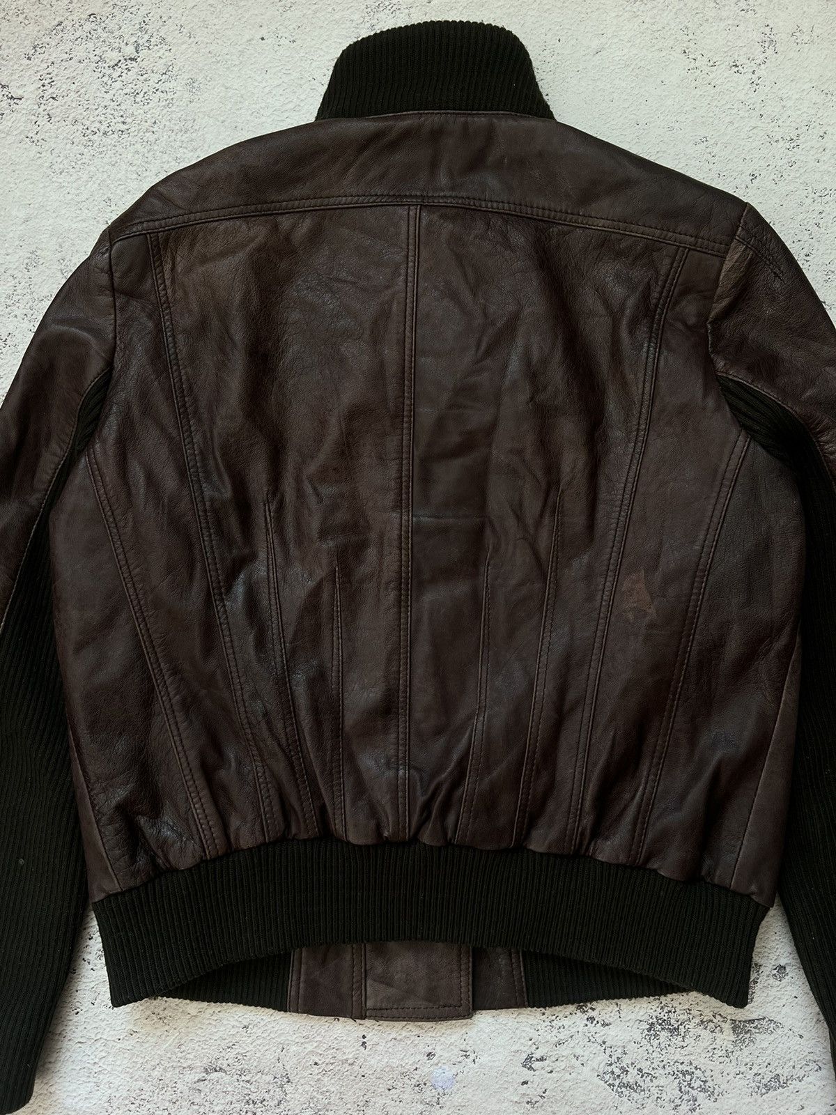 If Six Was Nine Avant Garde Vintage Leather Jacket Junya Watanabe style Size M / US 6-8 / IT 42-44 - 7 Thumbnail