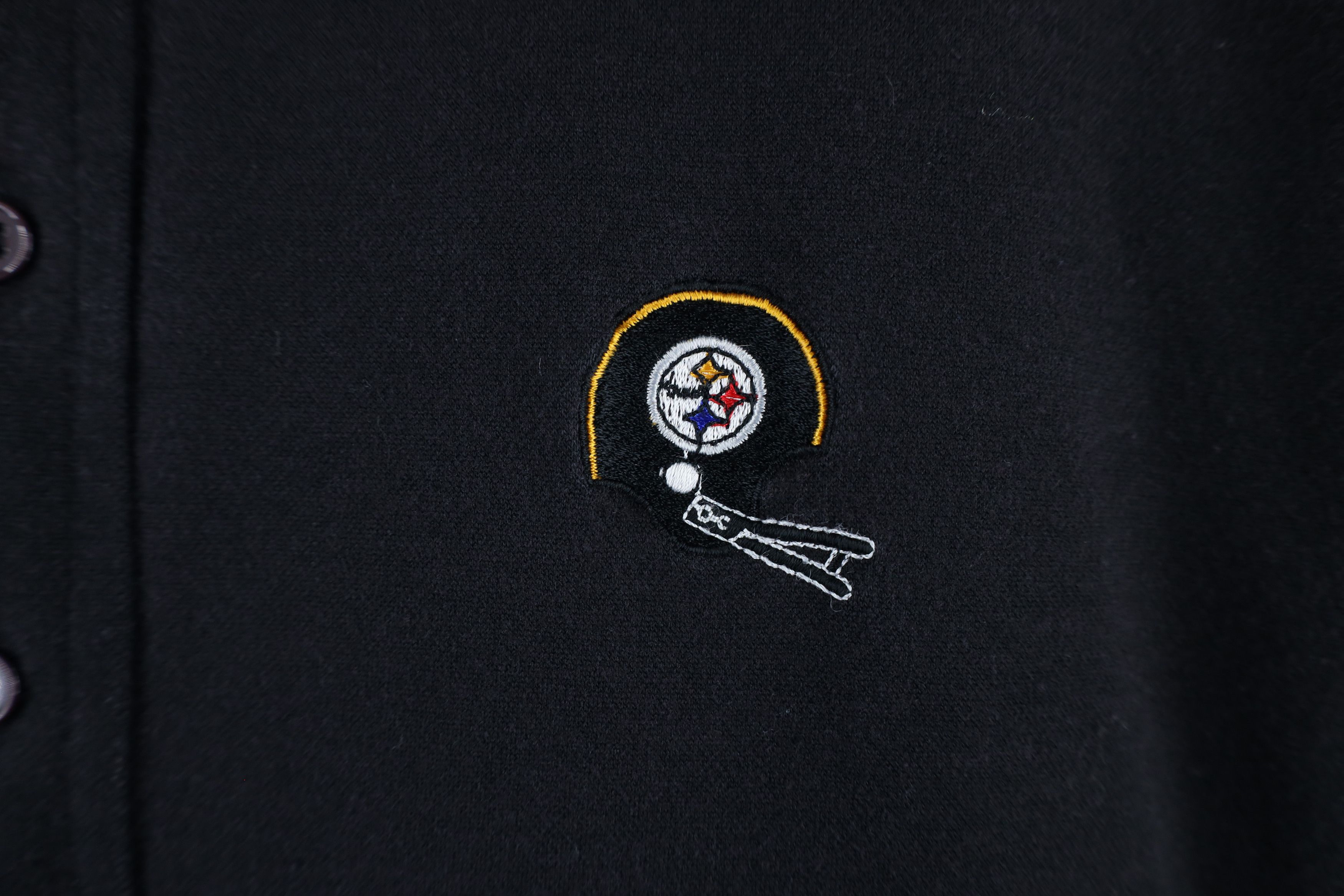 Vintage Vintage 70s 80s Pittsburgh Steelers Football Polo Shirt Size US L / EU 52-54 / 3 - 4 Thumbnail