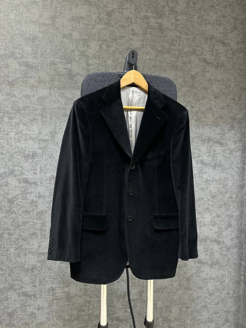 Vintage Ariston Men’s Sportcoat Velour Blazer Jacket Black
