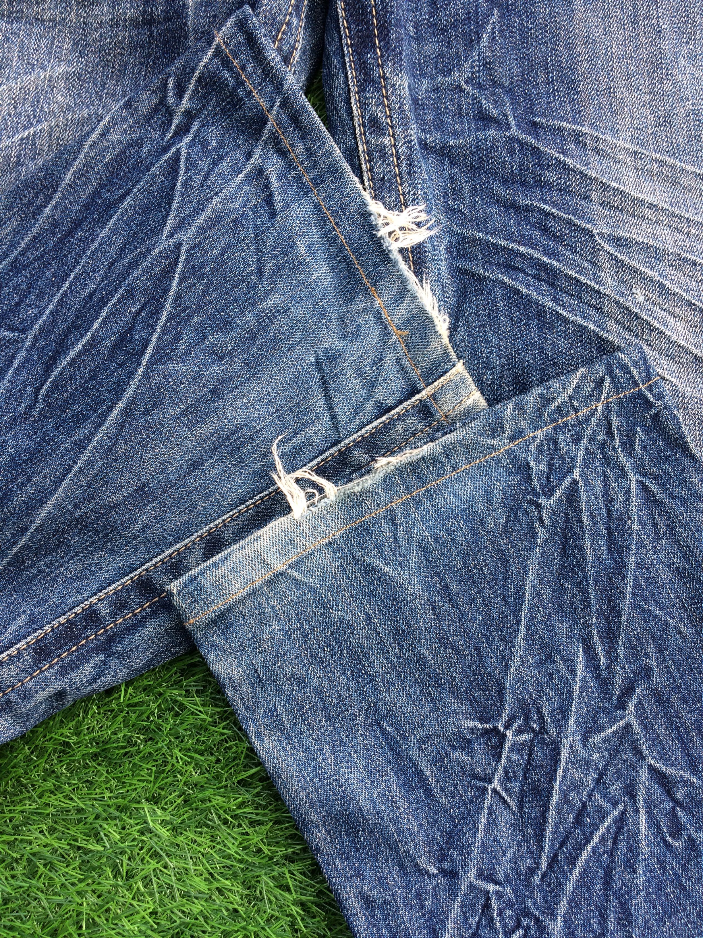 Japanese Brand Harajuku Double Pocket Bootcut Jeans #D-843 Size US 32 / EU 48 - 10 Thumbnail