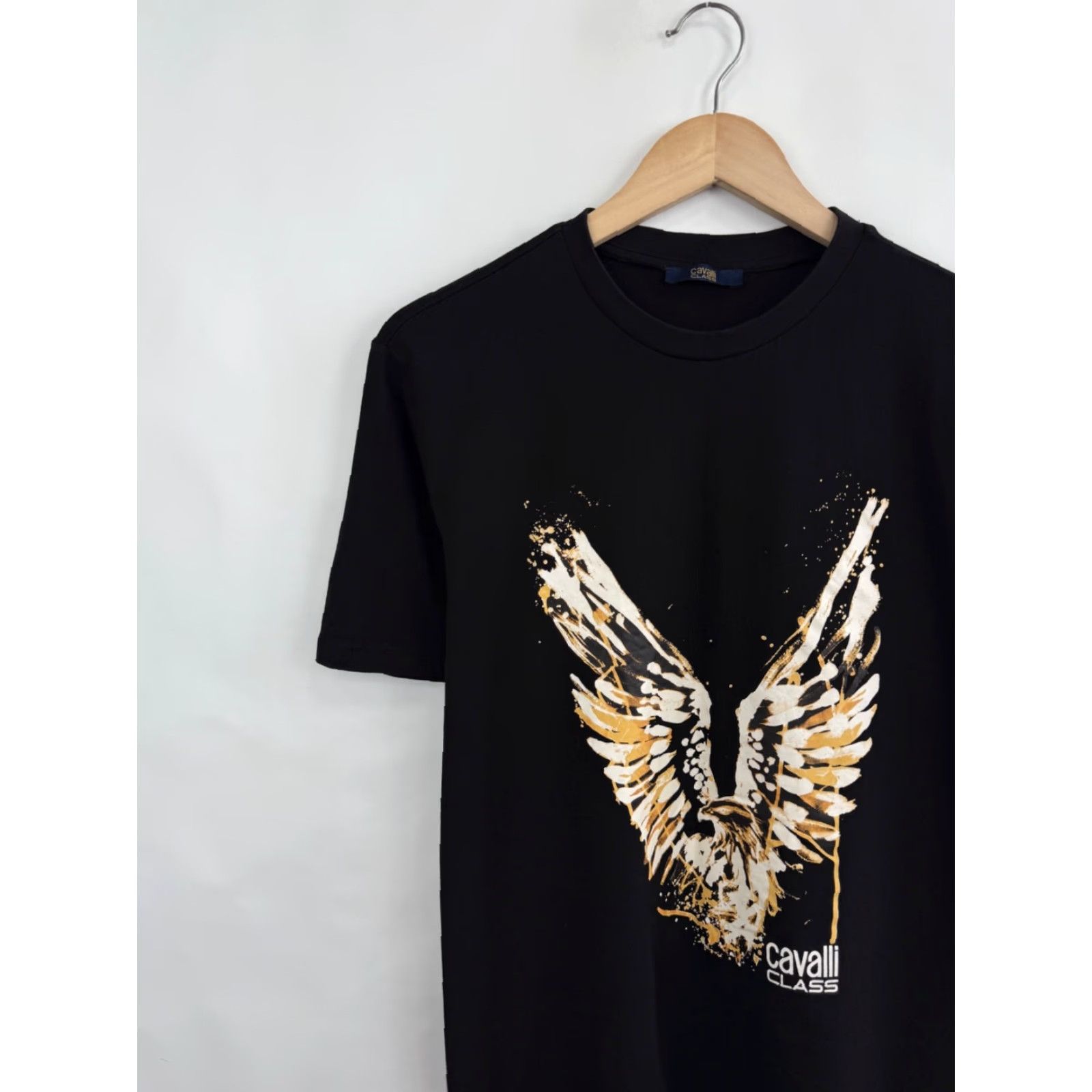 Cavalli Class Cavalli Class Roberto Cavalli Just Cavalli T-Shirt Retro Black L Men Crew Neck Short Sleeve Cotton Size US L / EU 52-54 / 3 - 3 Thumbnail