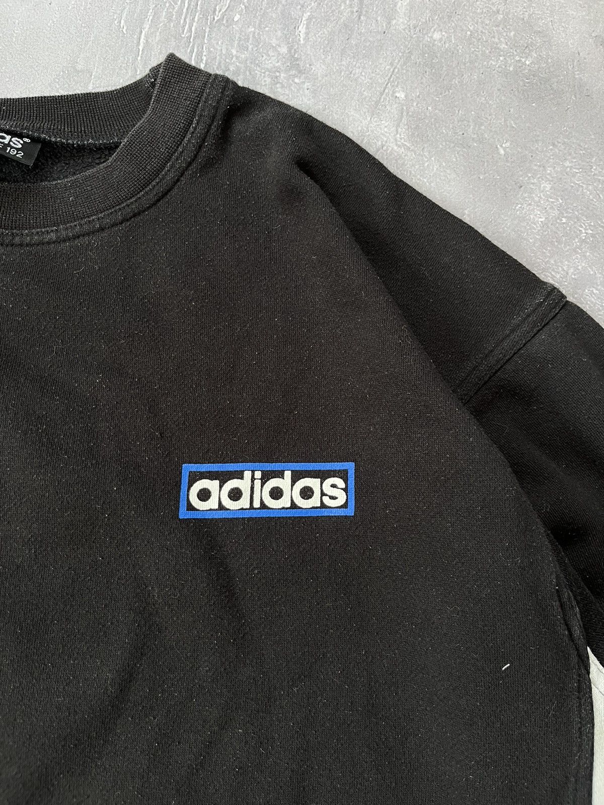 Vintage Y2K Vintage Adidas Sweatshirt Black With Three Stripes Size US L / EU 52-54 / 3 - 3 Thumbnail