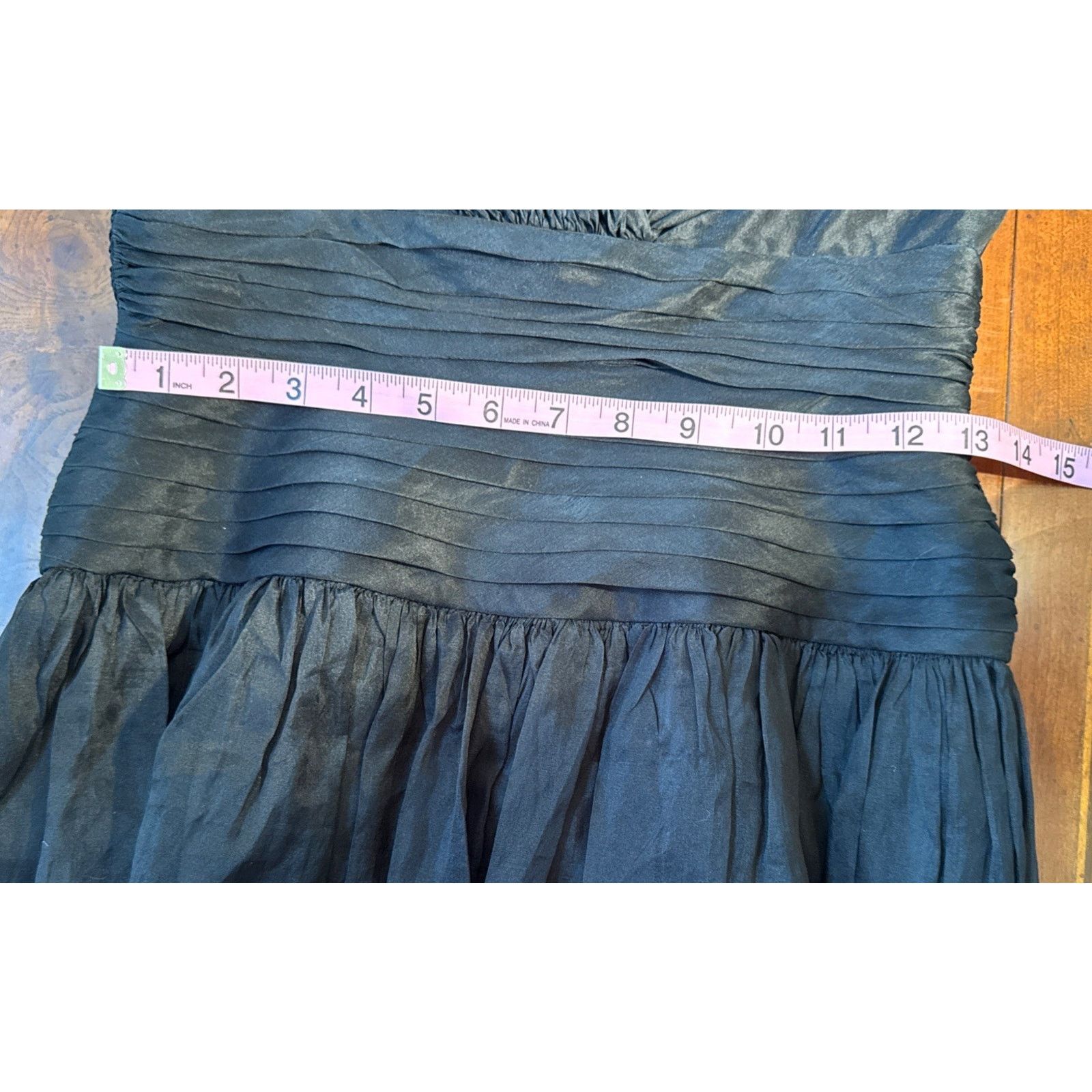 Tadashi Shoji Tadashi 100% Silk Black Dress Eyelet Cutouts In Skirt Size 2 Size XS / US 0-2 / IT 36-38 - 9 Thumbnail