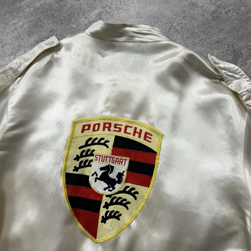 Porsche Design × Vintage PORSCHE STYLE AUTO SATIN JACKET EMBROIDERED LOGO SIZE M Size US M / EU 48-50 / 2 - 3 Thumbnail