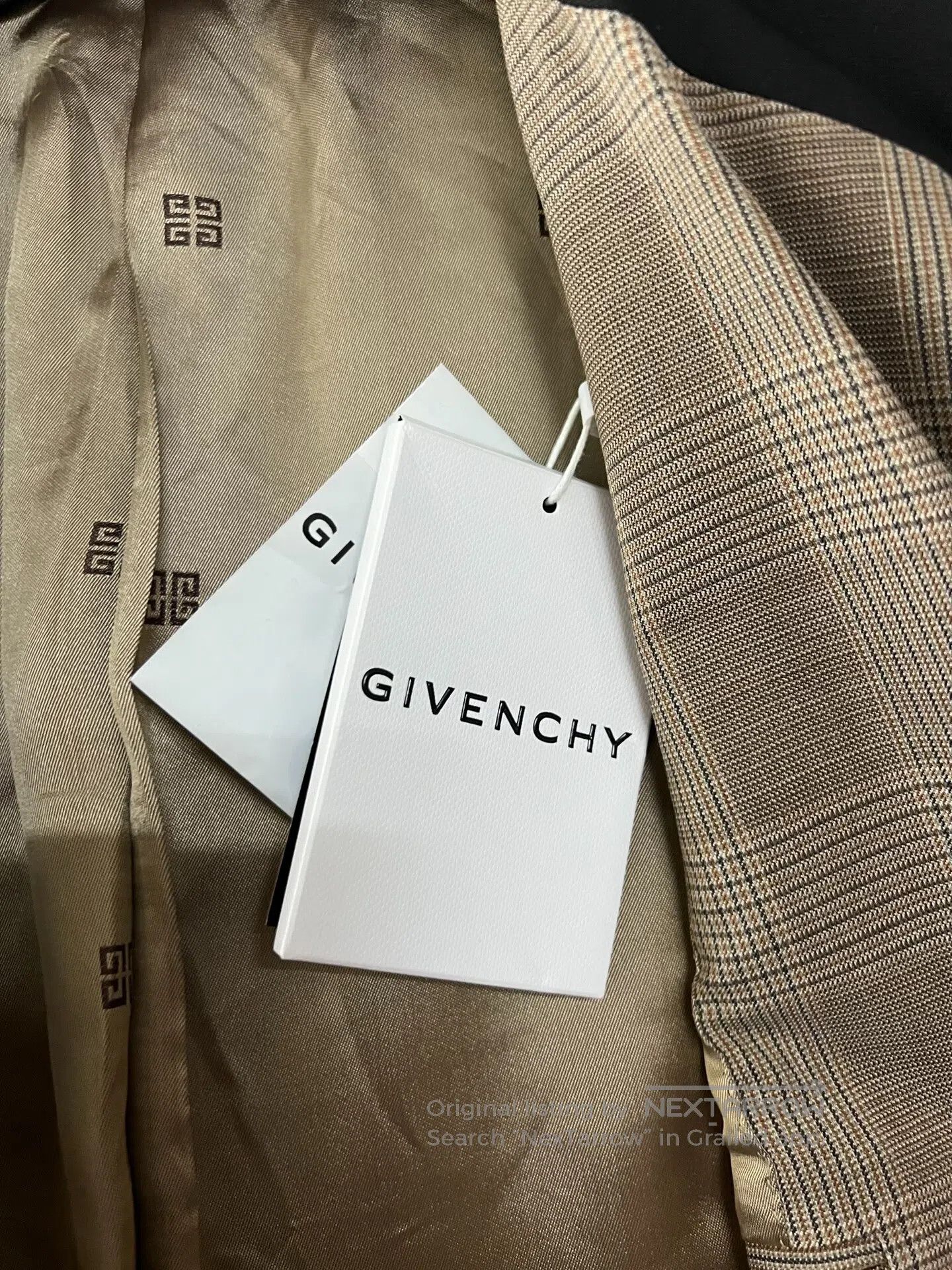 Givenchy Givenchy Checkered pattern; Silver buckle; Trench coat| Size US S / EU 44-46 / 1 - 4 Thumbnail