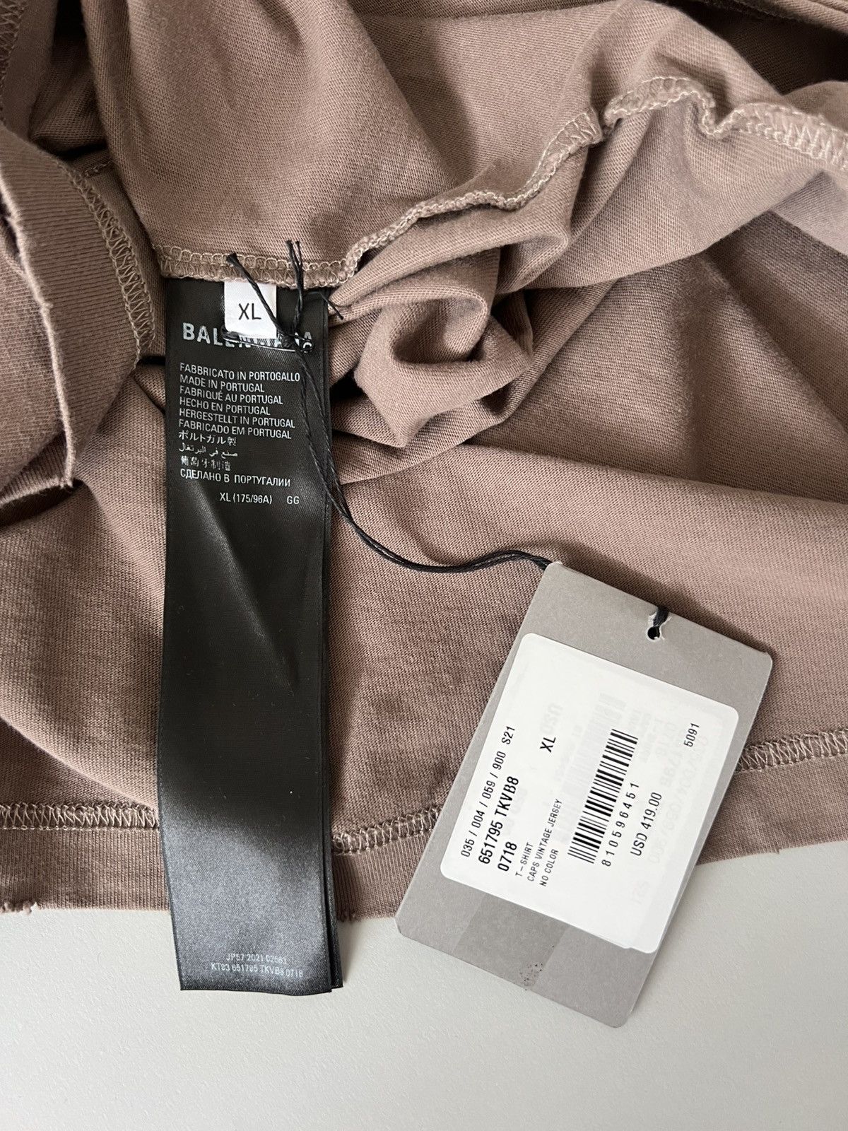 Balenciaga Destroyed Vintage Jersey T-shirt Size US XL / EU 56 / 4 - 5 Thumbnail