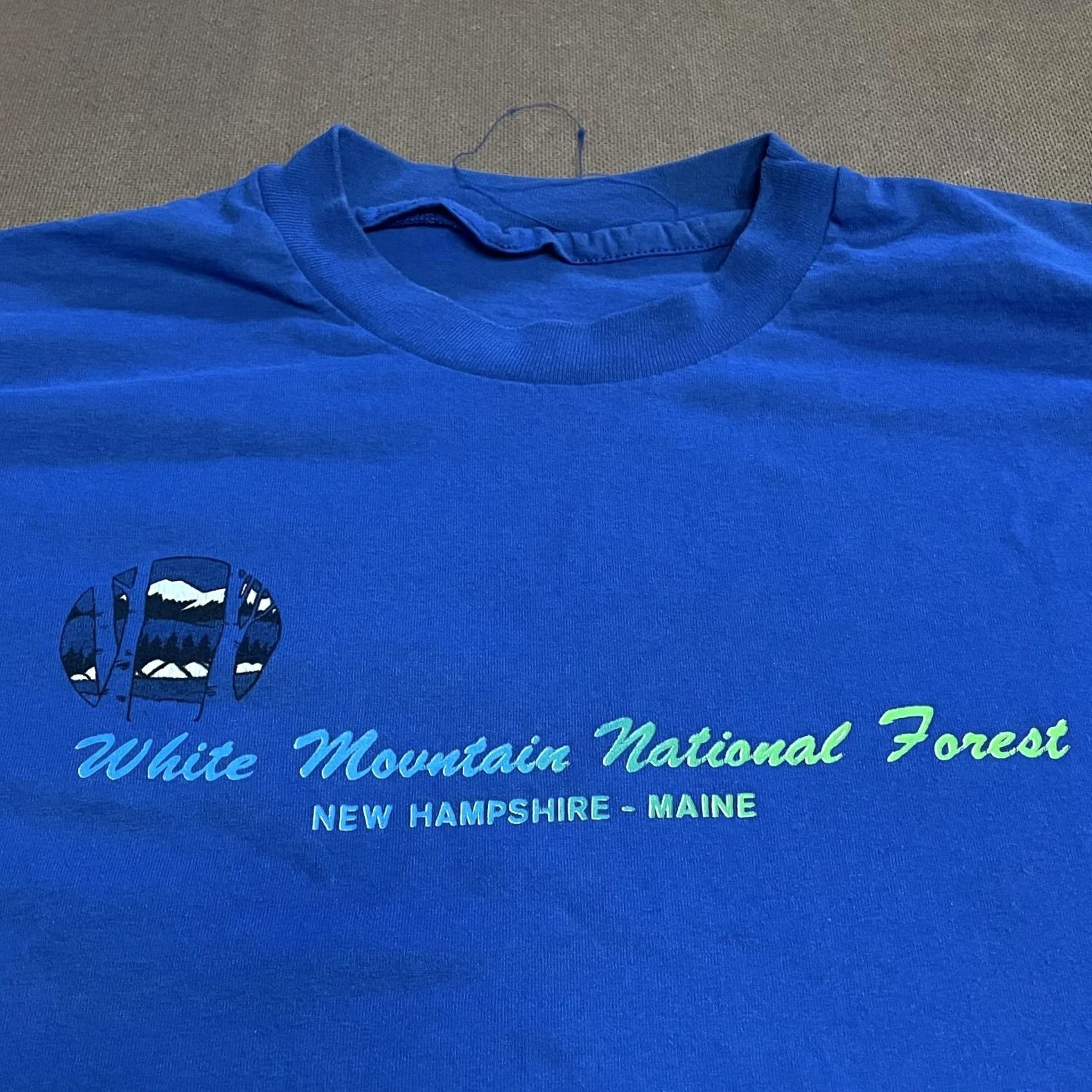 Vintage White Mountain National Forest Shirt Mens Large Blue Tee Size US L / EU 52-54 / 3 - 7 Thumbnail
