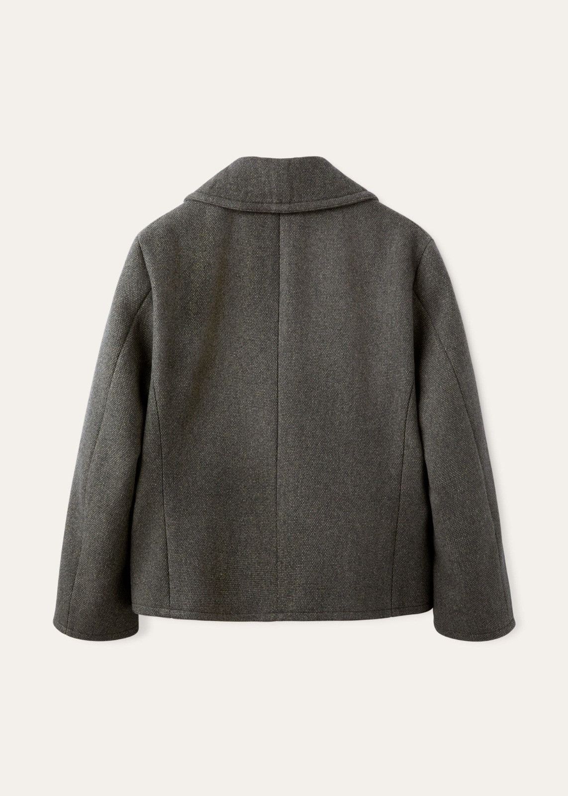 Loro Piana o1srvl11e0125 Condor Mini Wool Peacoat in Grey Size US M / EU 48-50 / 2 - 2 Thumbnail