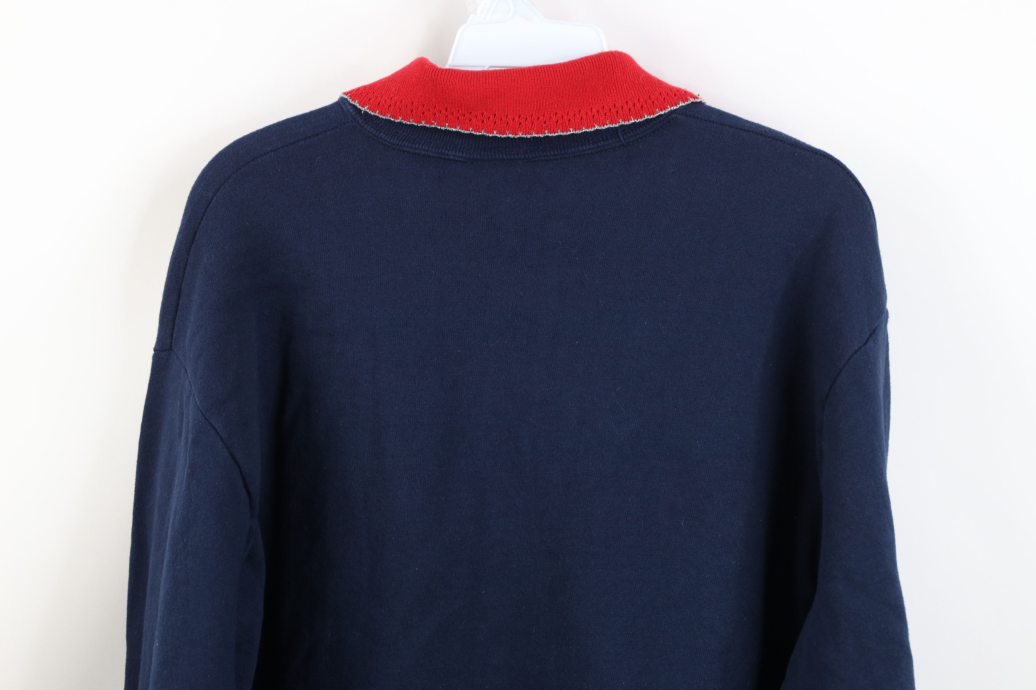 Vintage Vintage 90s Streetwear Heart Country Collared Sweatshirt USA Size M / US 6-8 / IT 42-44 - 13 Thumbnail