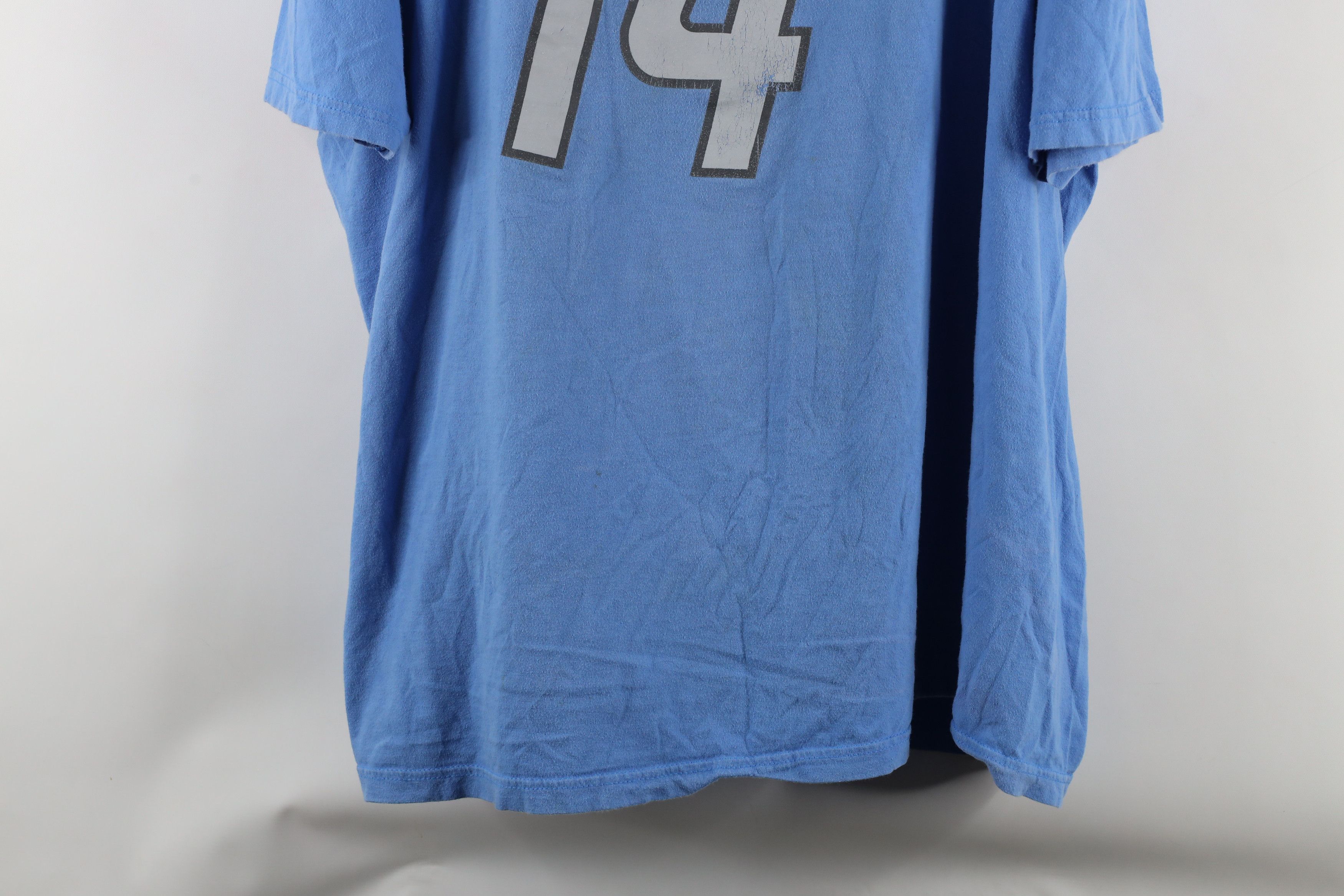 NFL × Vintage NFL Amon-Ra St Brown Detroit Lions Football T-Shirt Blue #14 Size US XXL / EU 58 / 5 - 3 Thumbnail