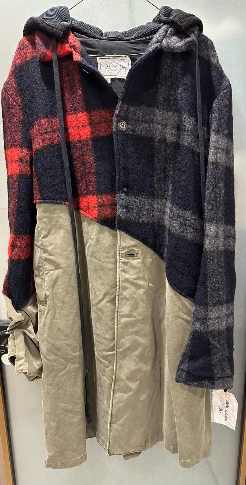 Greg Lauren Greg Lauren size2 Red and black cashmere blended patchwork Size US M / EU 48-50 / 2 - 4 Thumbnail