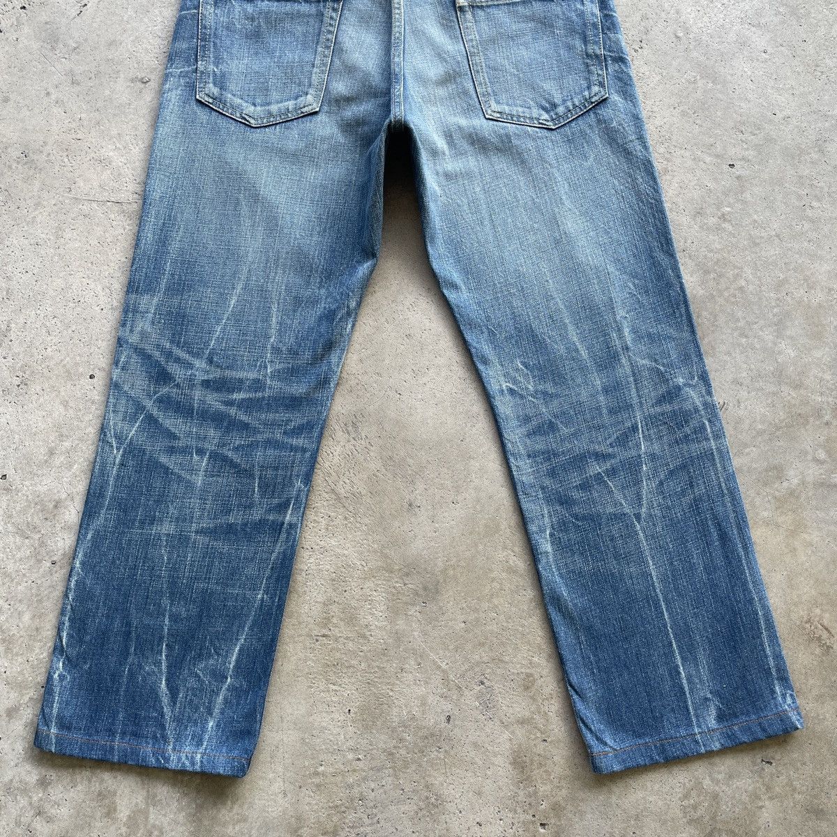 Japanese Brand Vintage Sophnet. Japan Faded Storm Distressed Jeans Pants Size US 31 - 13 Thumbnail